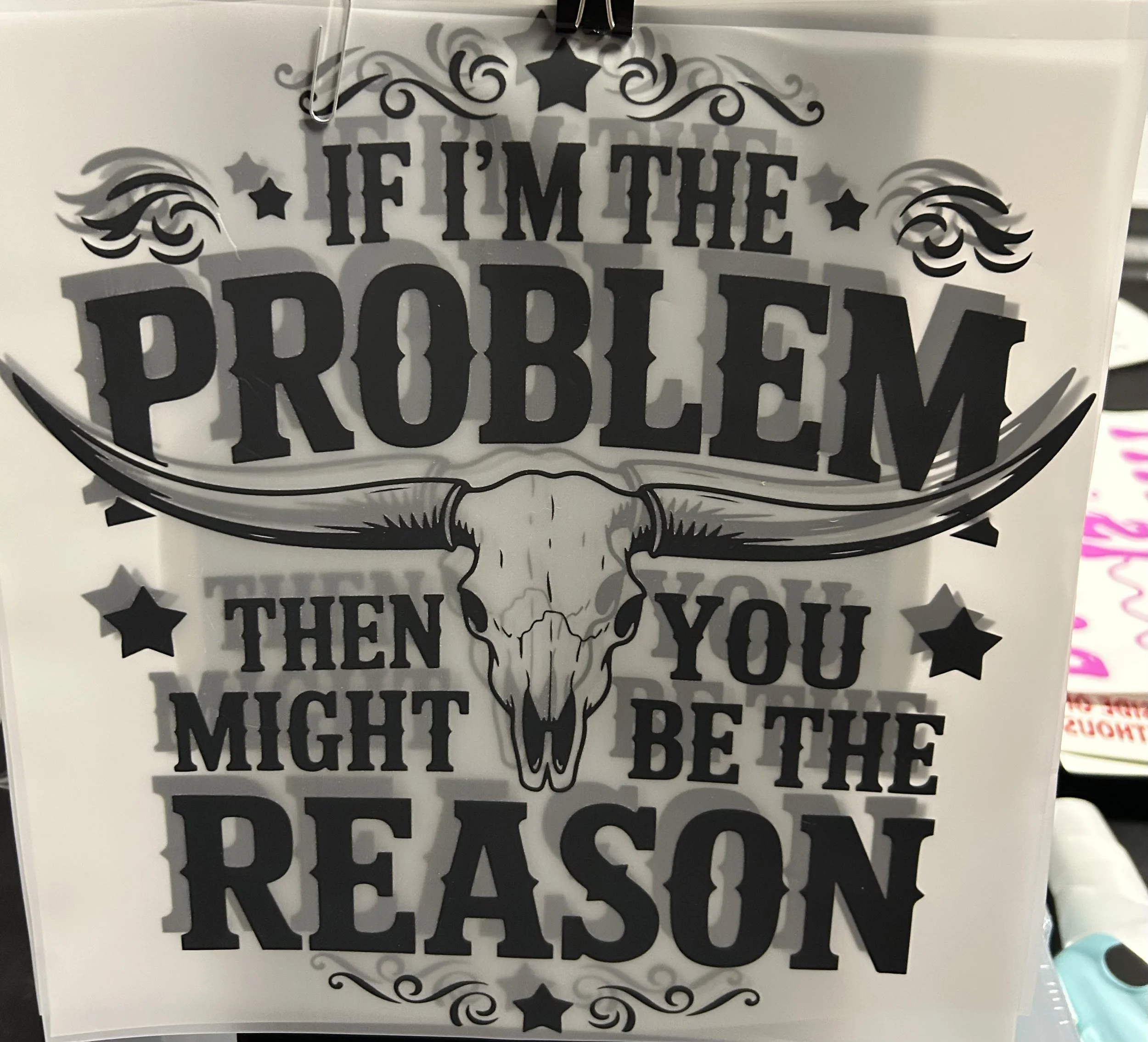 Bold Statement Ready-to-Press Transfer