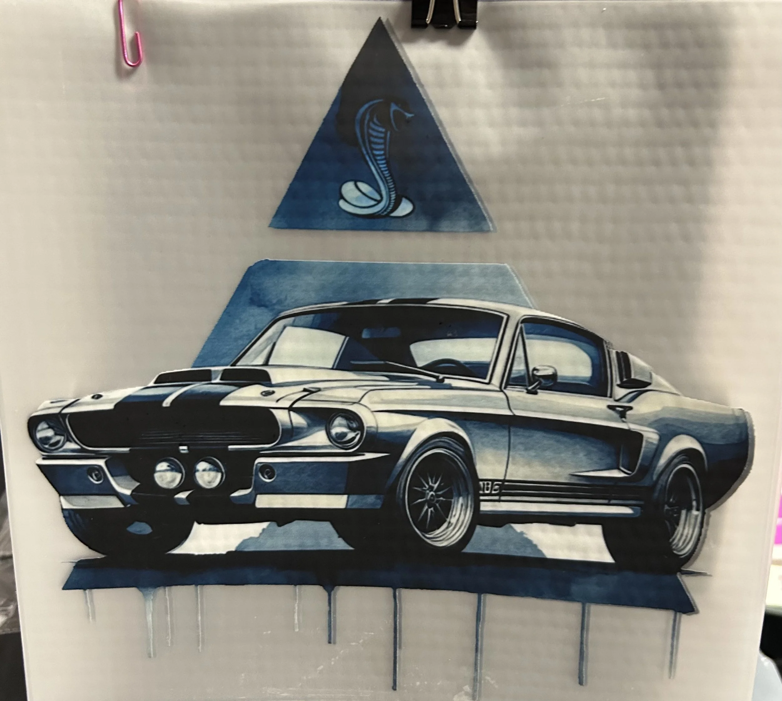 Classic Car Ready-to-Press Transfer