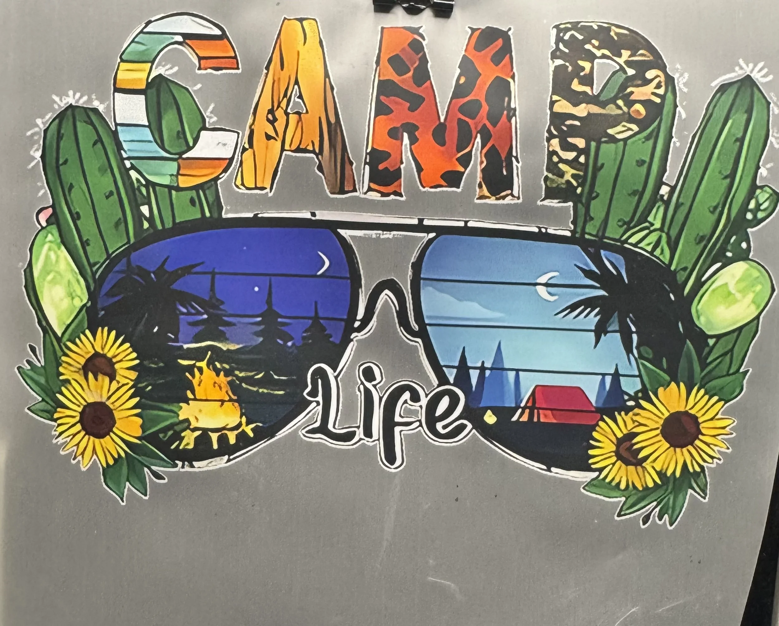 'Camp Life' Ready to Press Transfer DTF