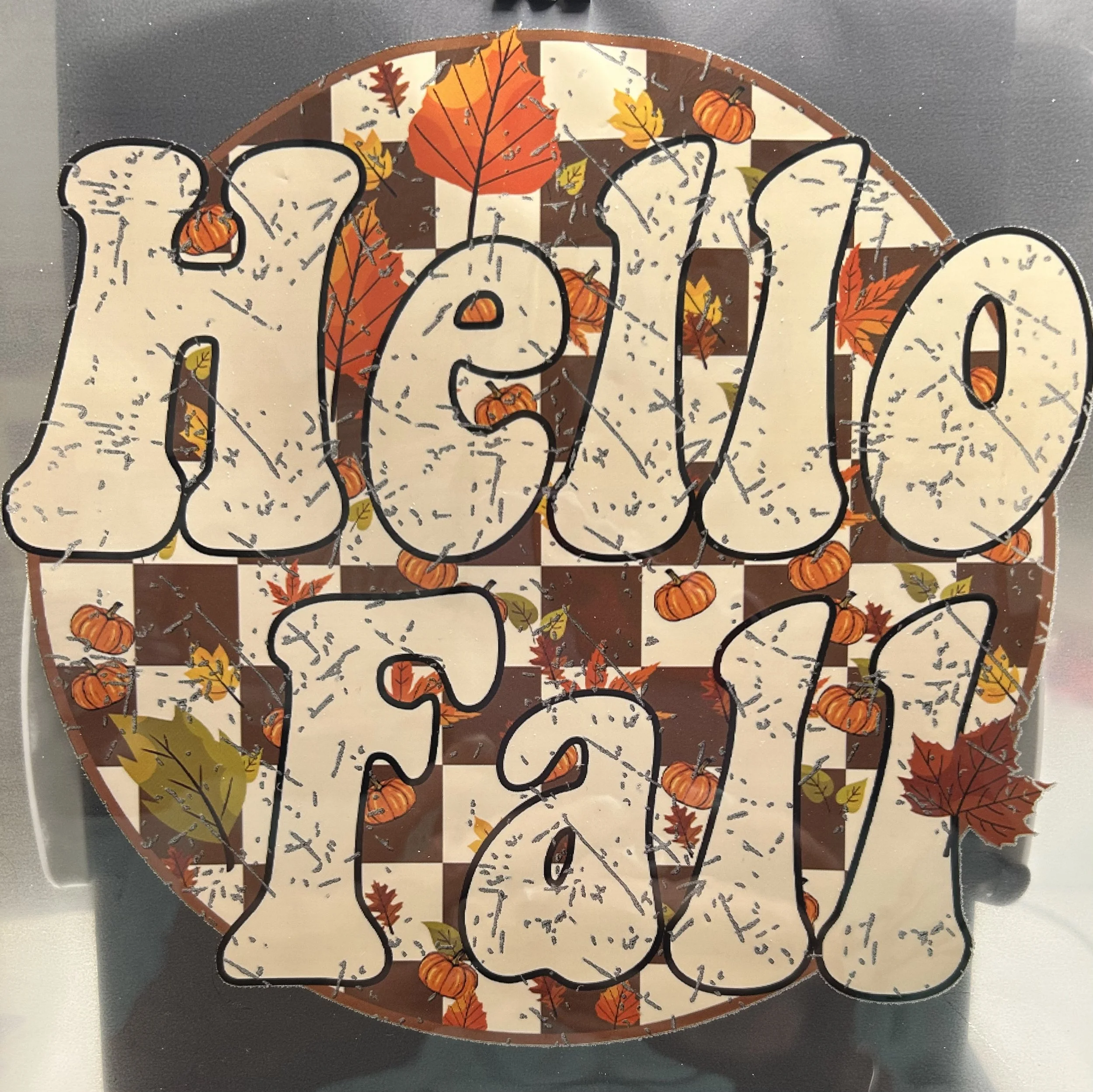 'Hello Fall' Ready-to-Press Transfer dtf