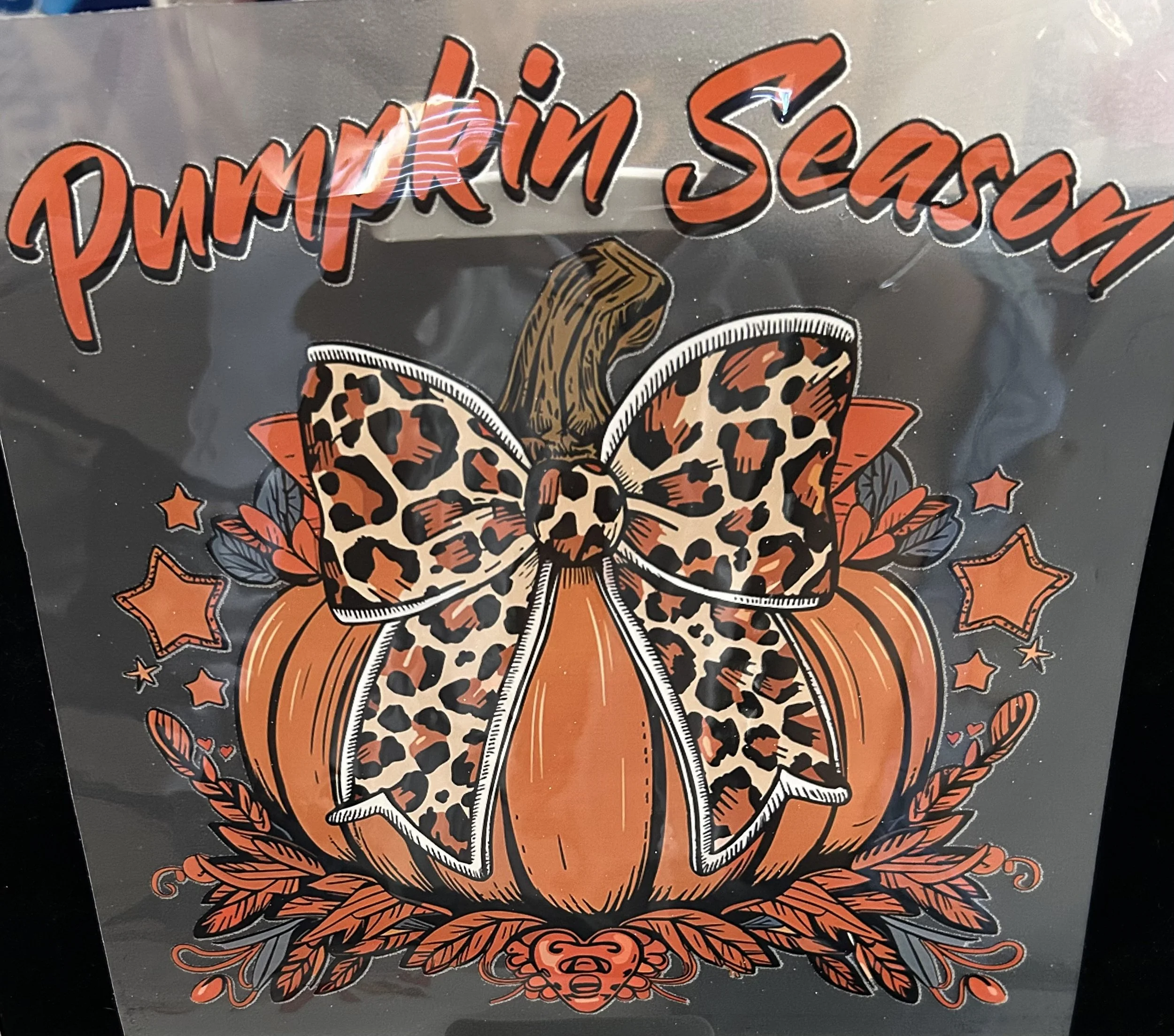 "Pumpkin Season" Ready-To-Press Transfer dtf