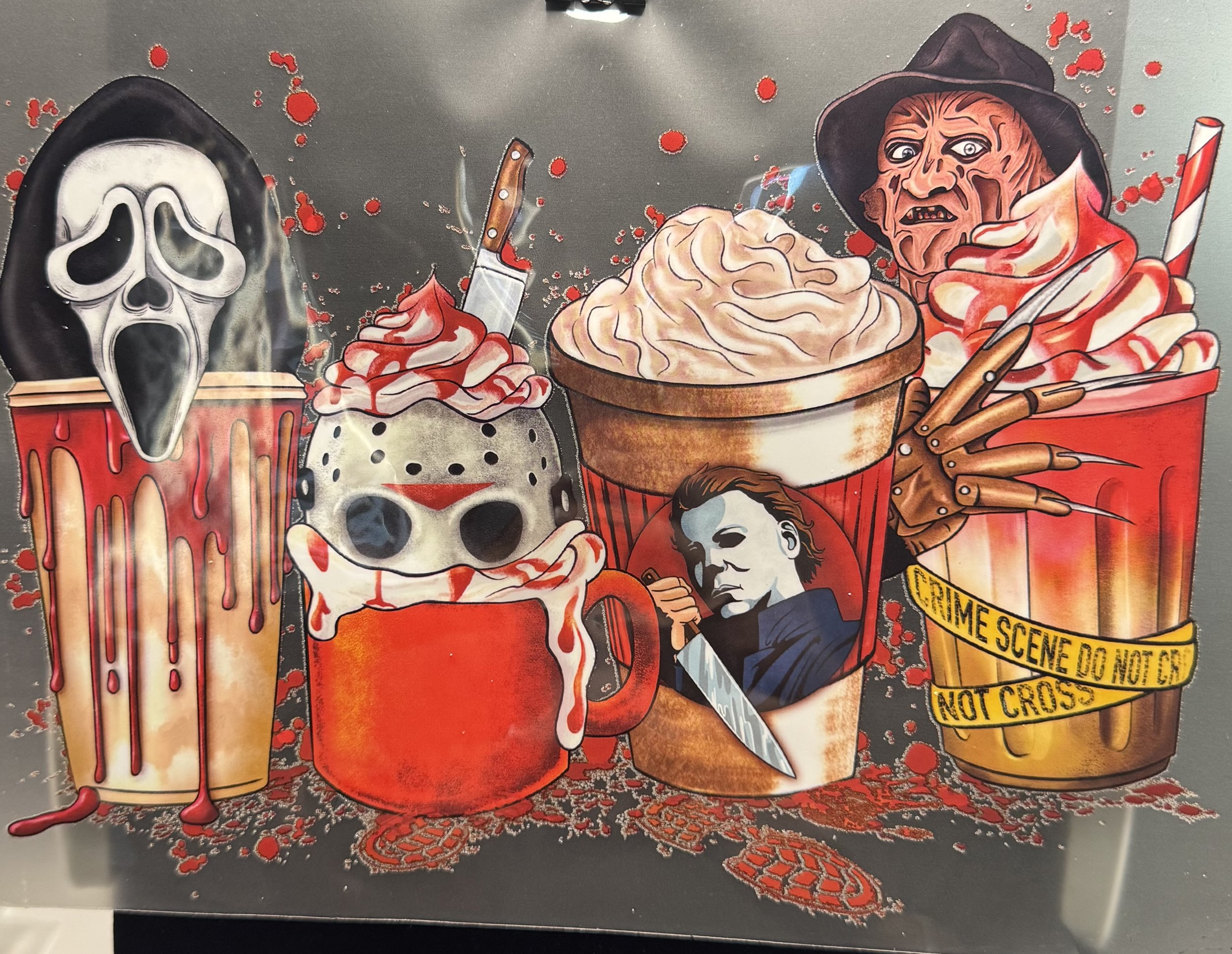 Horror Icon Mug Wrap - Ready to Press DTF