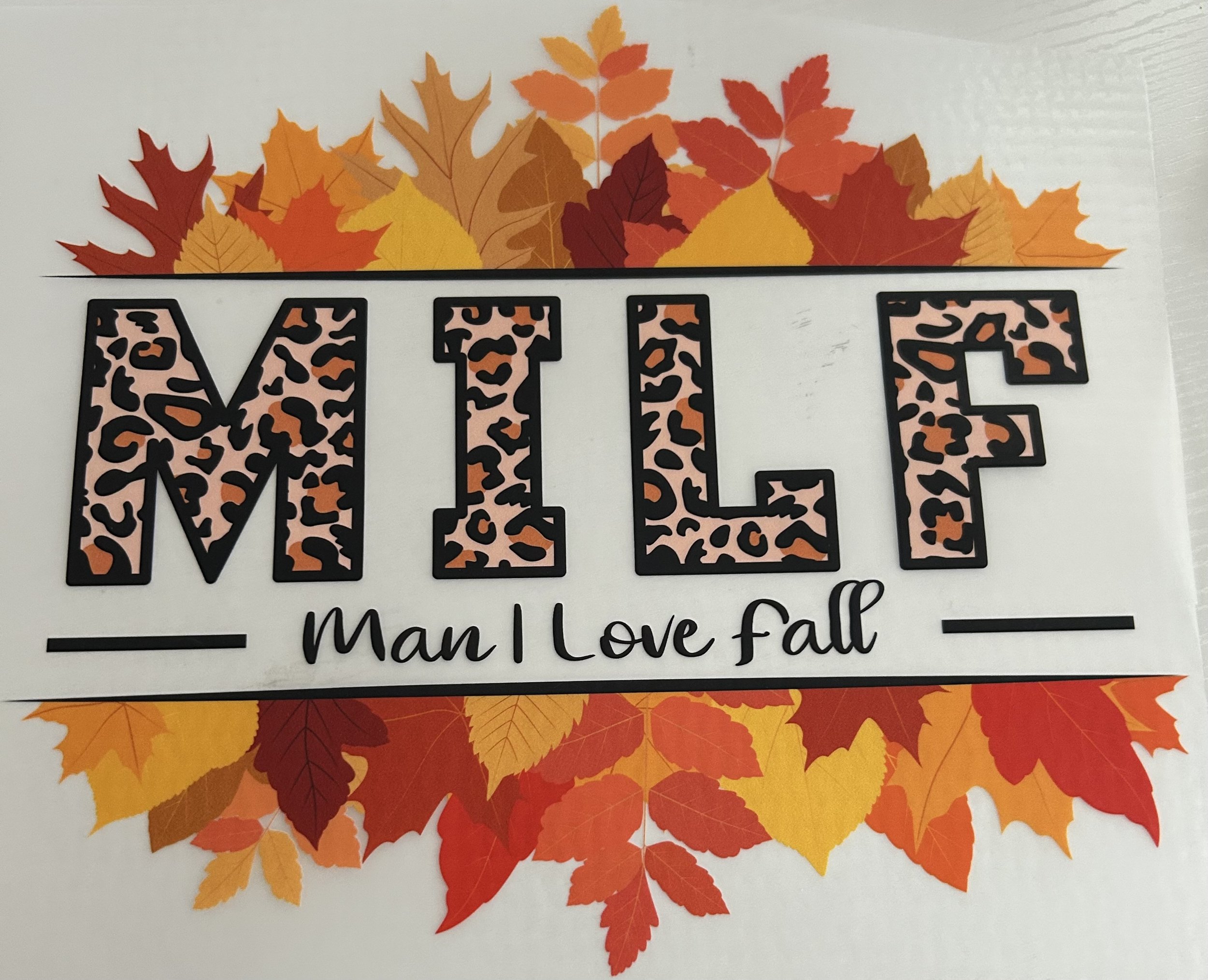 Autumn Leaves Ready-to-Press Transfer