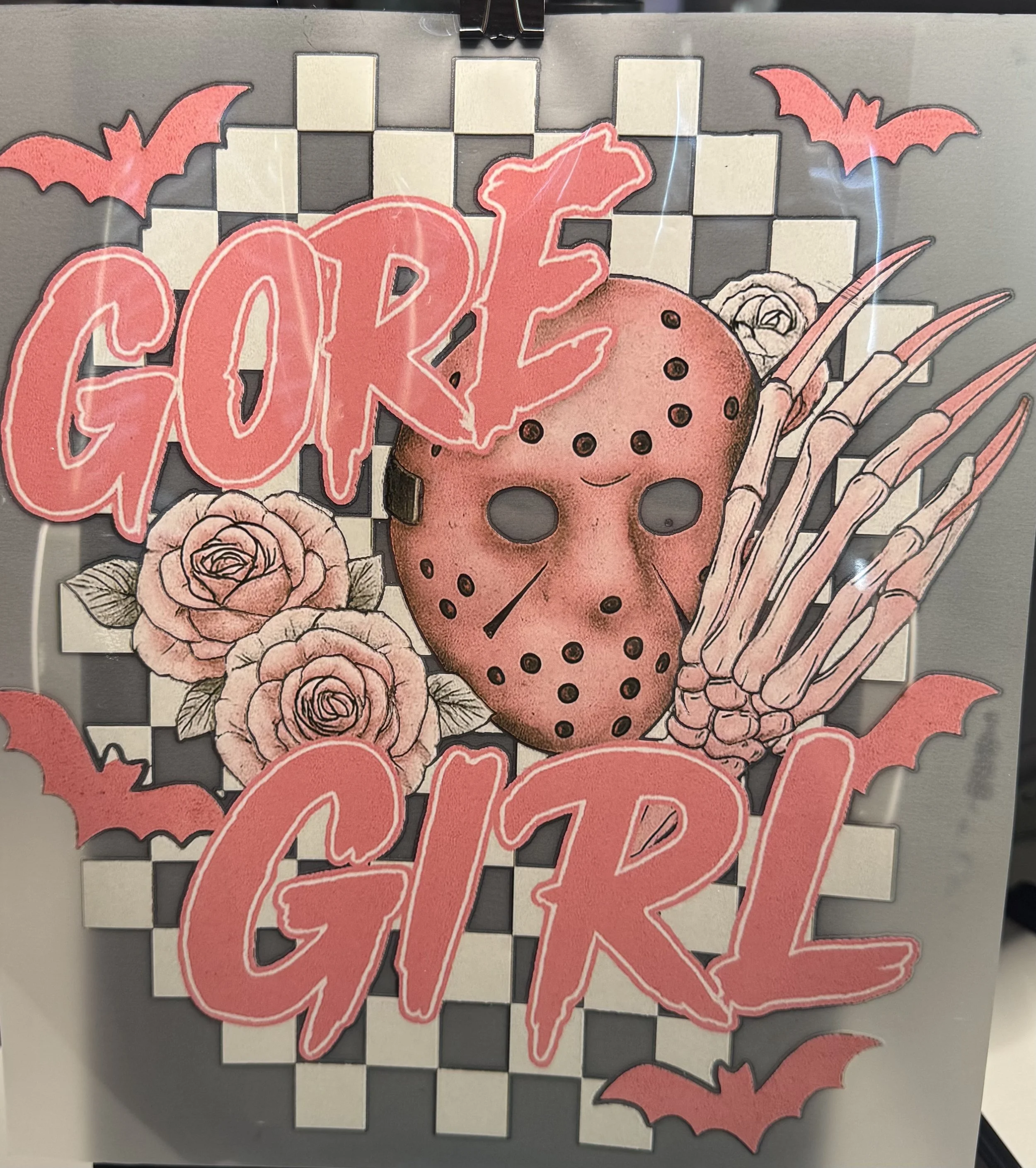 Gore Girl Ready-to-Press Transfer DTF