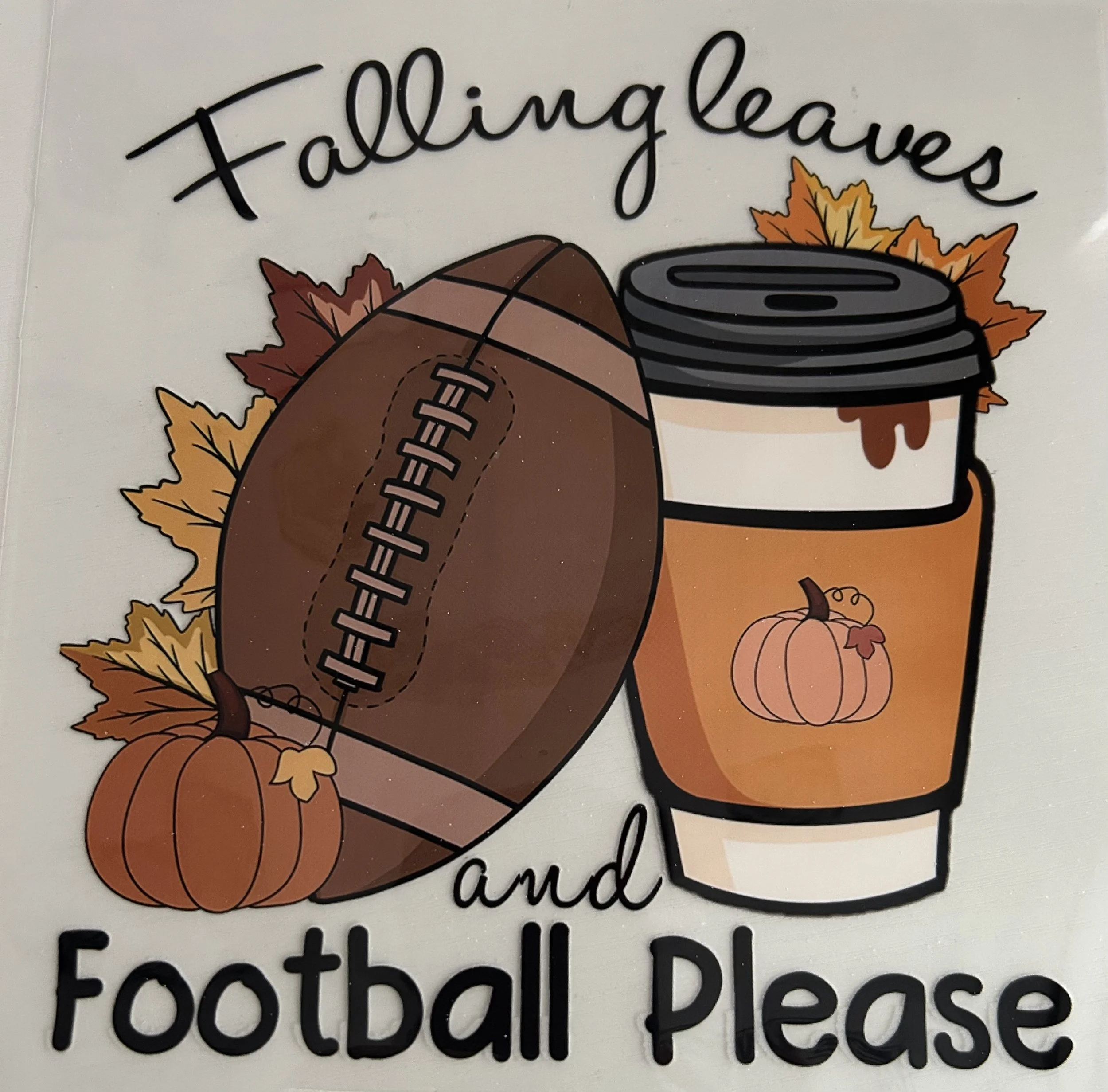 Autumn Football Heat Transfer Design