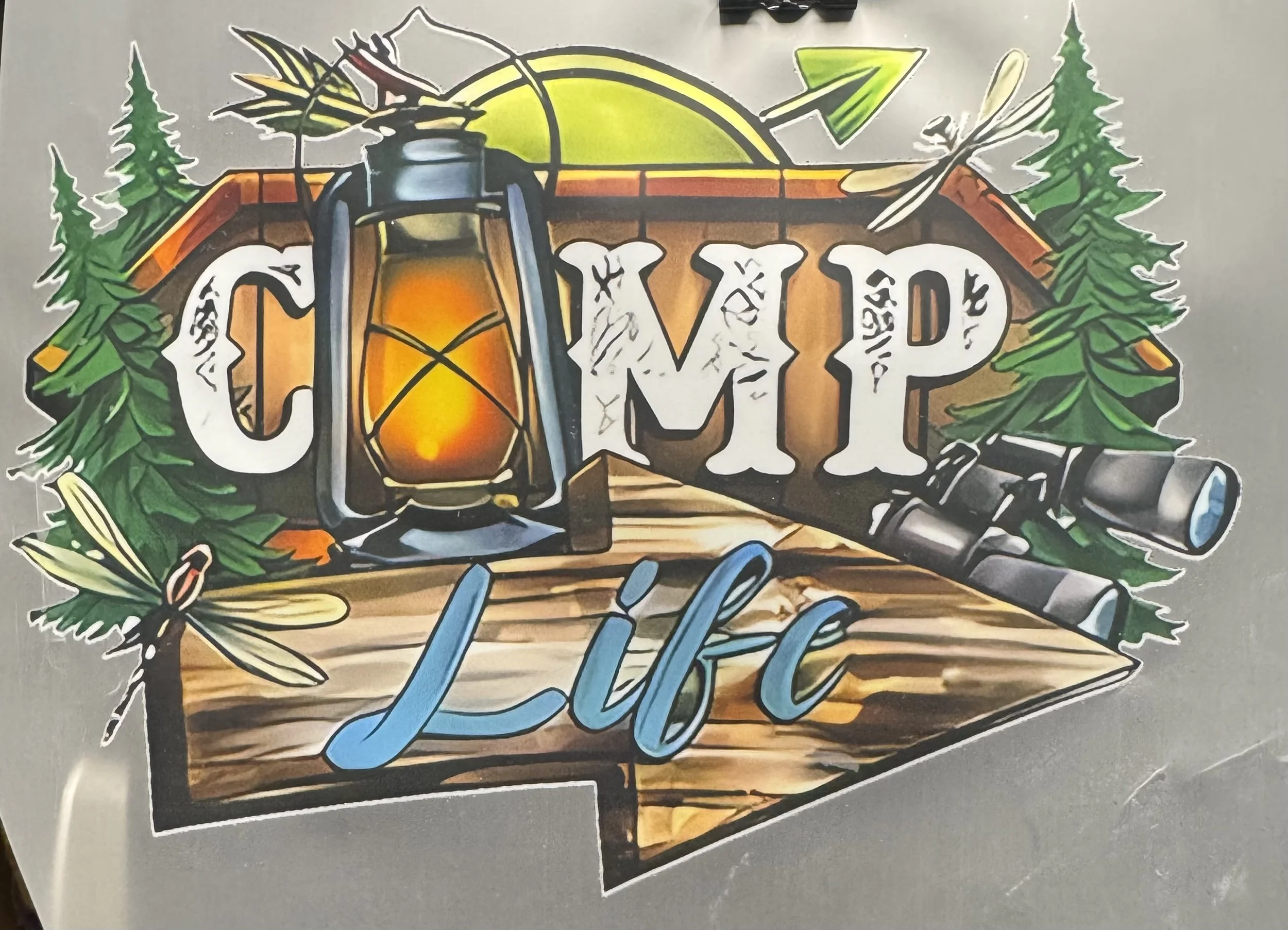 Camp Life Ready-to-Press Heat Transfer DTF
