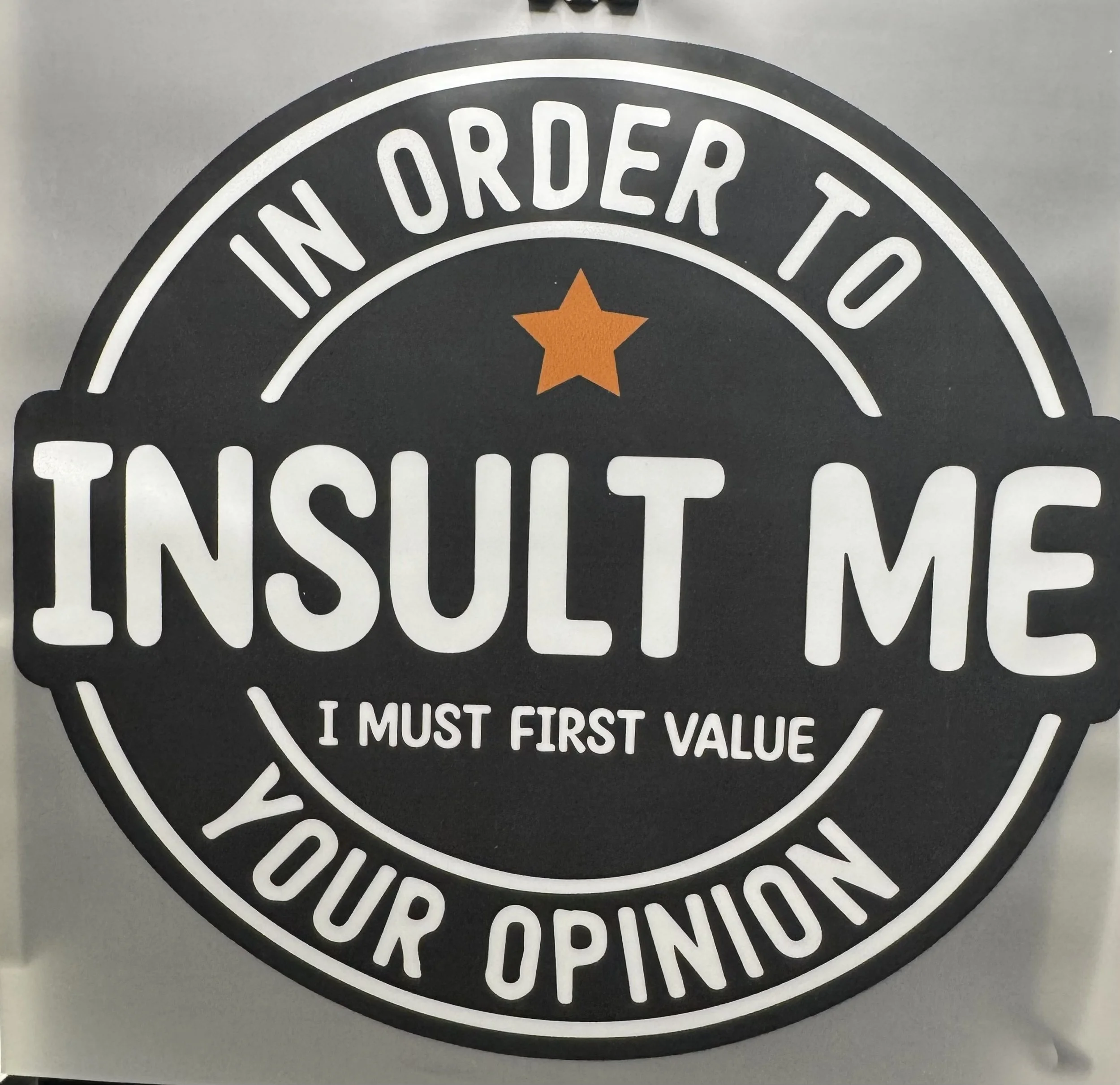 'In Order To Insult Me' Ready-to-Press DTF