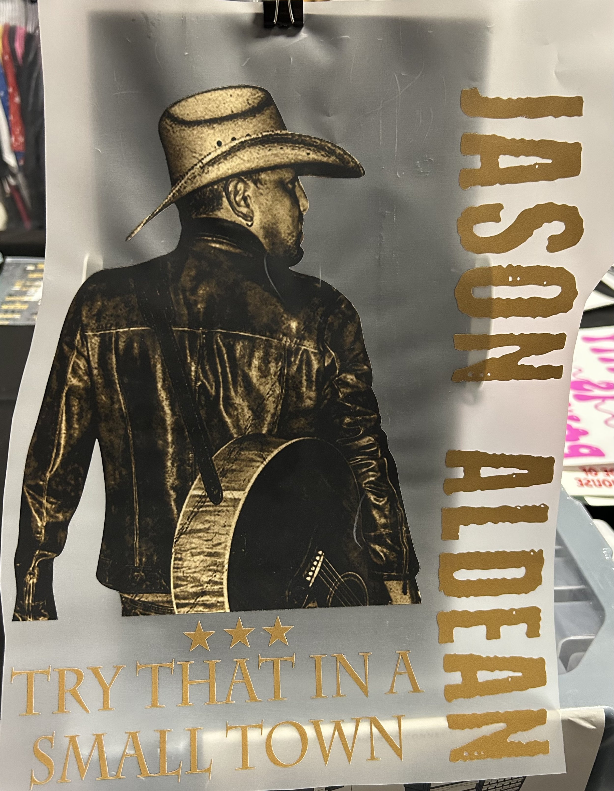 Country Music Ready-to-Press Transfer Design