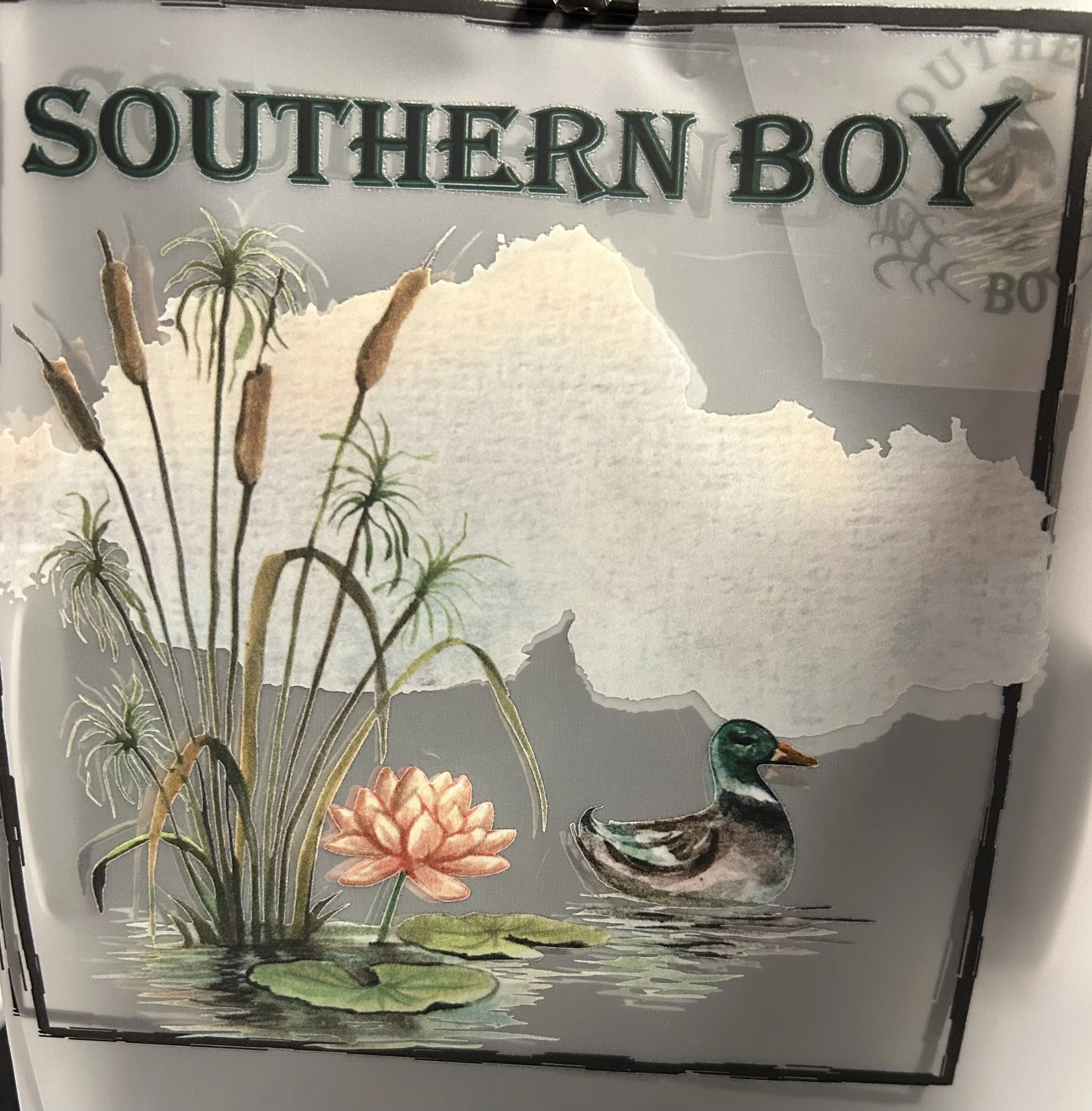 Southern Boy Ready-to-Press Transfer shirt and pocket