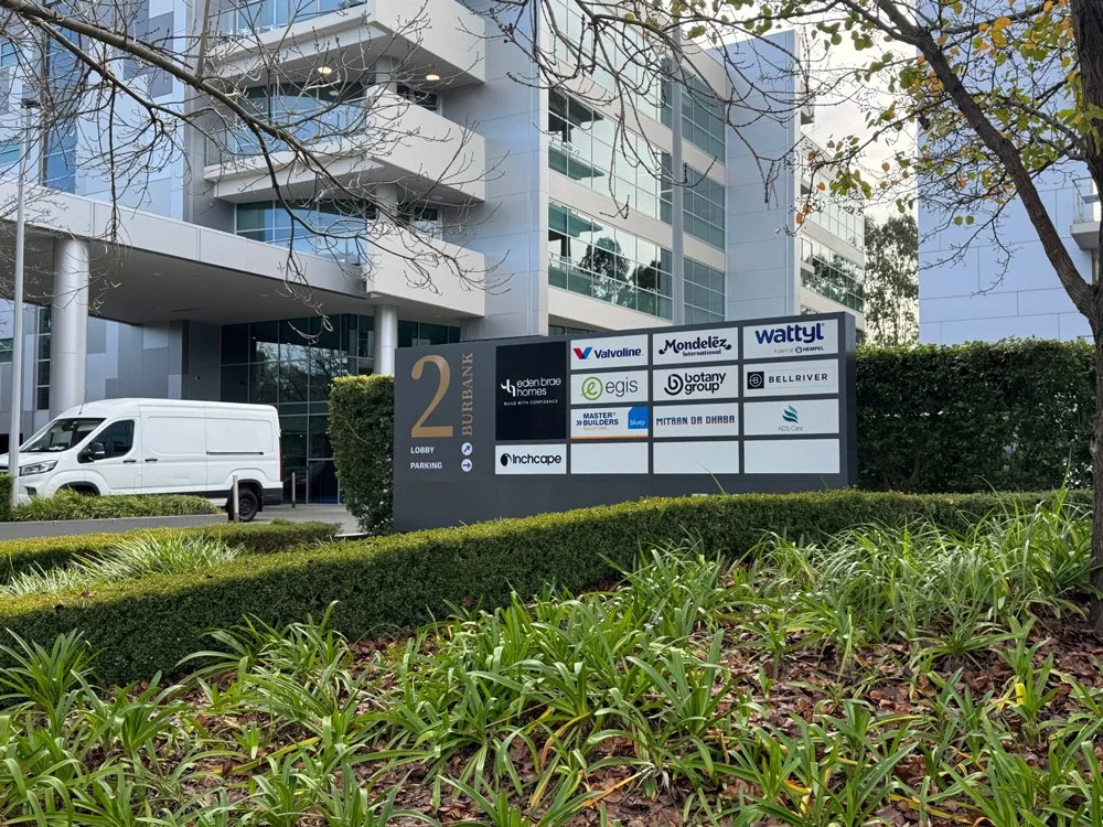 EOTF Signage, 2 Burbank Place, Norwest