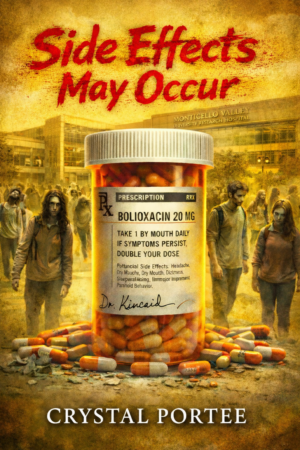 (Psychological Thriller, Science Fiction Near-Future, & Corporate Conspiracy) A new psychiatric drug spreads through an elite university under the language of care. When students begin to move, stare, and react differently, a medical trainee and a gr
