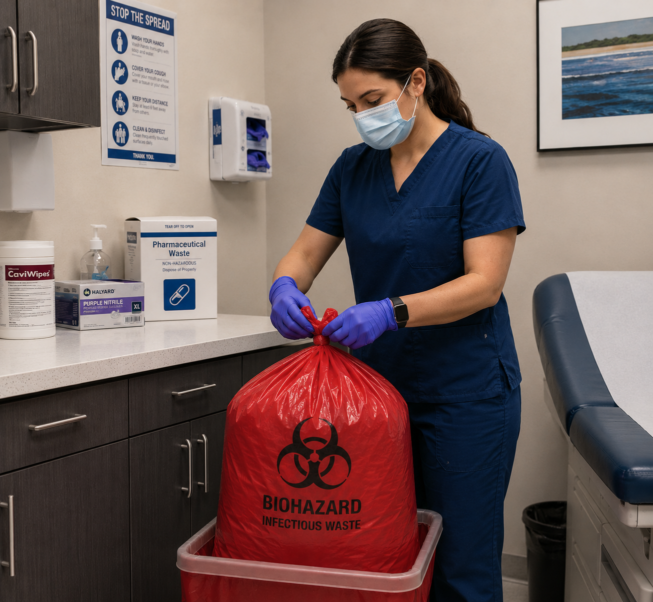 Redbag, biohazard, sharps, medical waste, Irving, DFW
