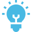 Icon of a lightbulb