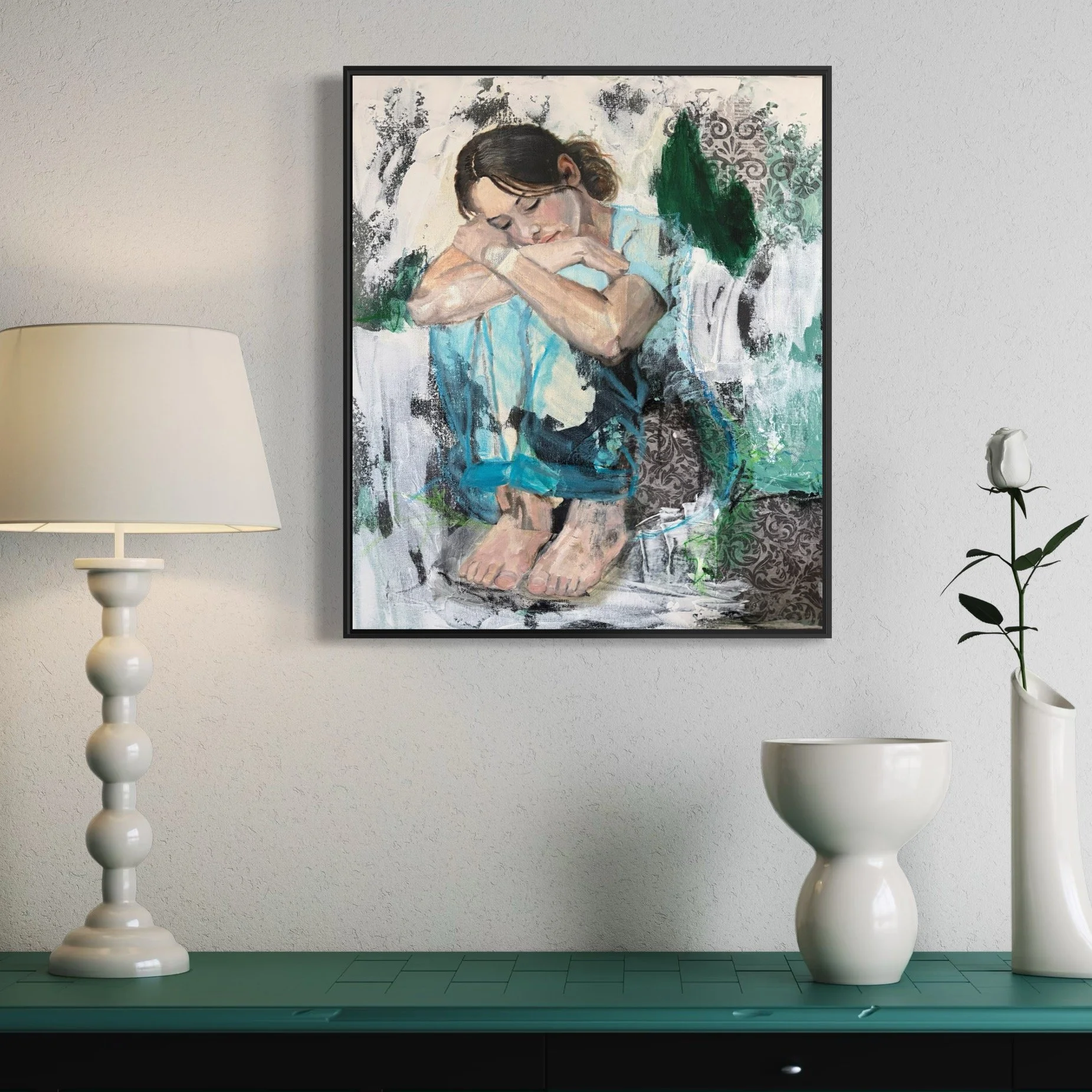 Empowering Mixed Media painting by Brisbane Artist Carissa George