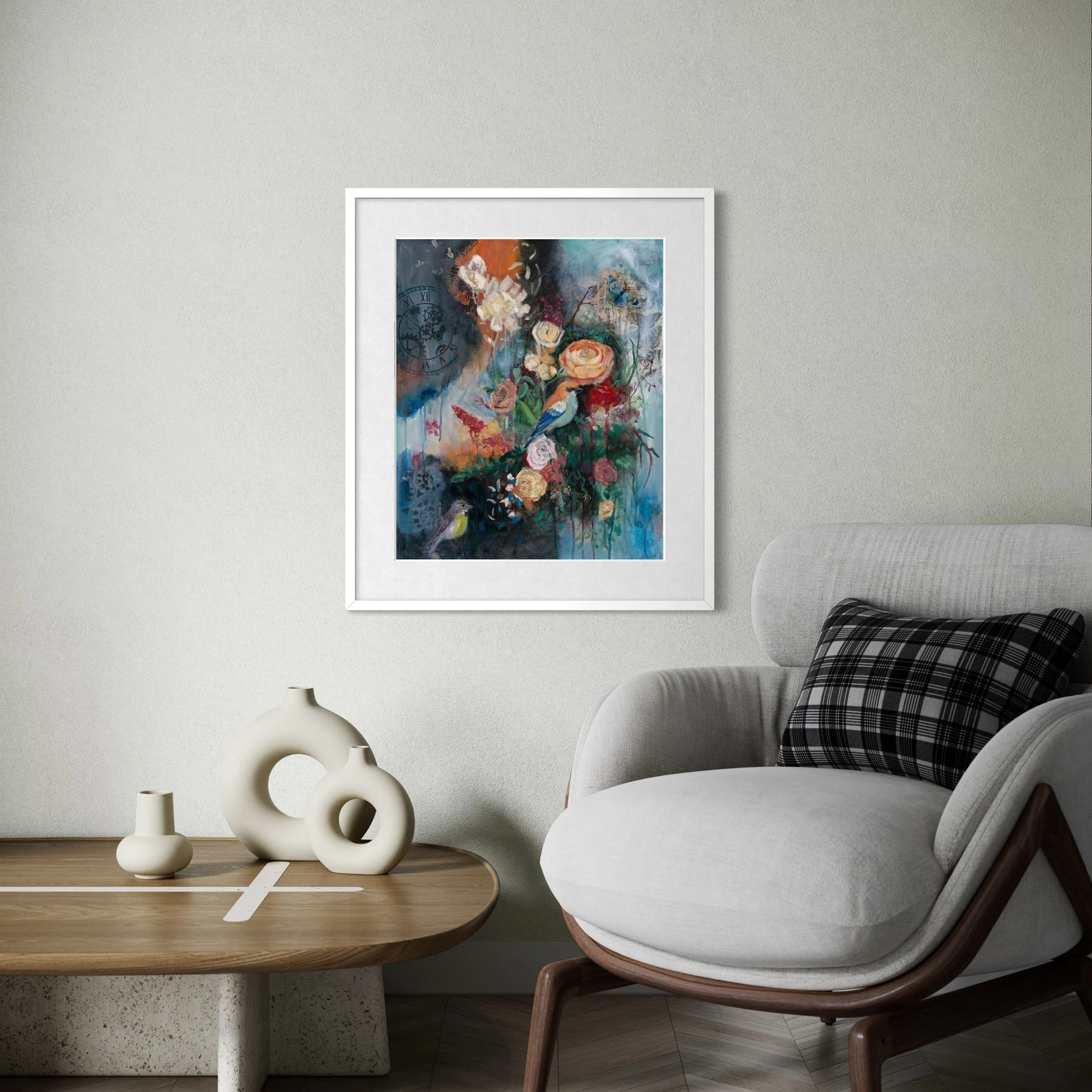 Empowering Mixed Media painting by Brisbane Artist Carissa George