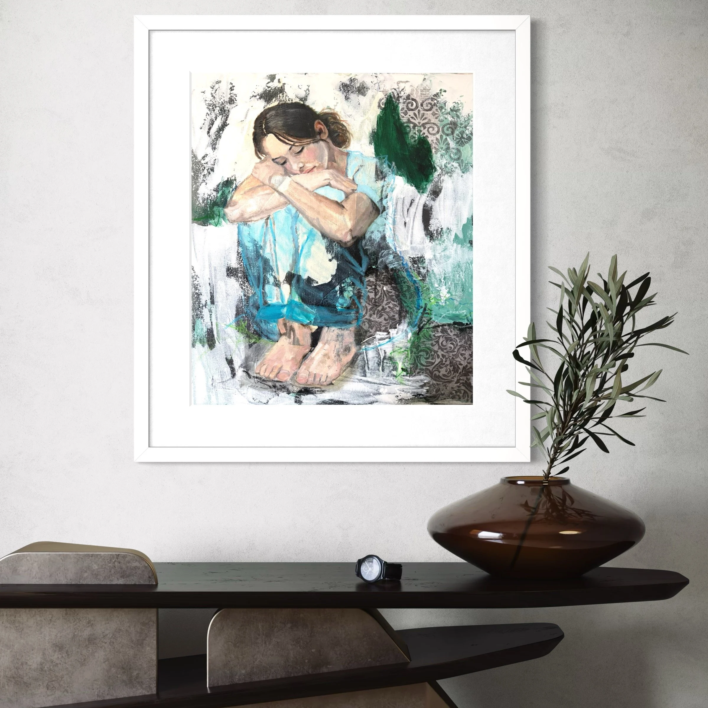 Empowering Mixed Media painting by Brisbane Artist Carissa George