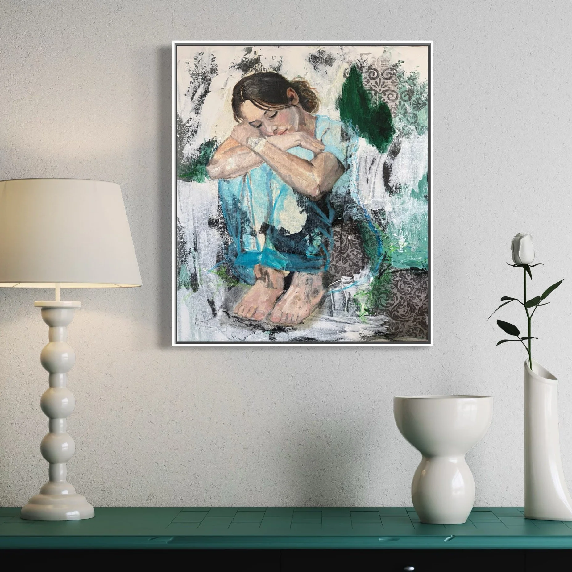 Empowering Mixed Media painting by Brisbane Artist Carissa George