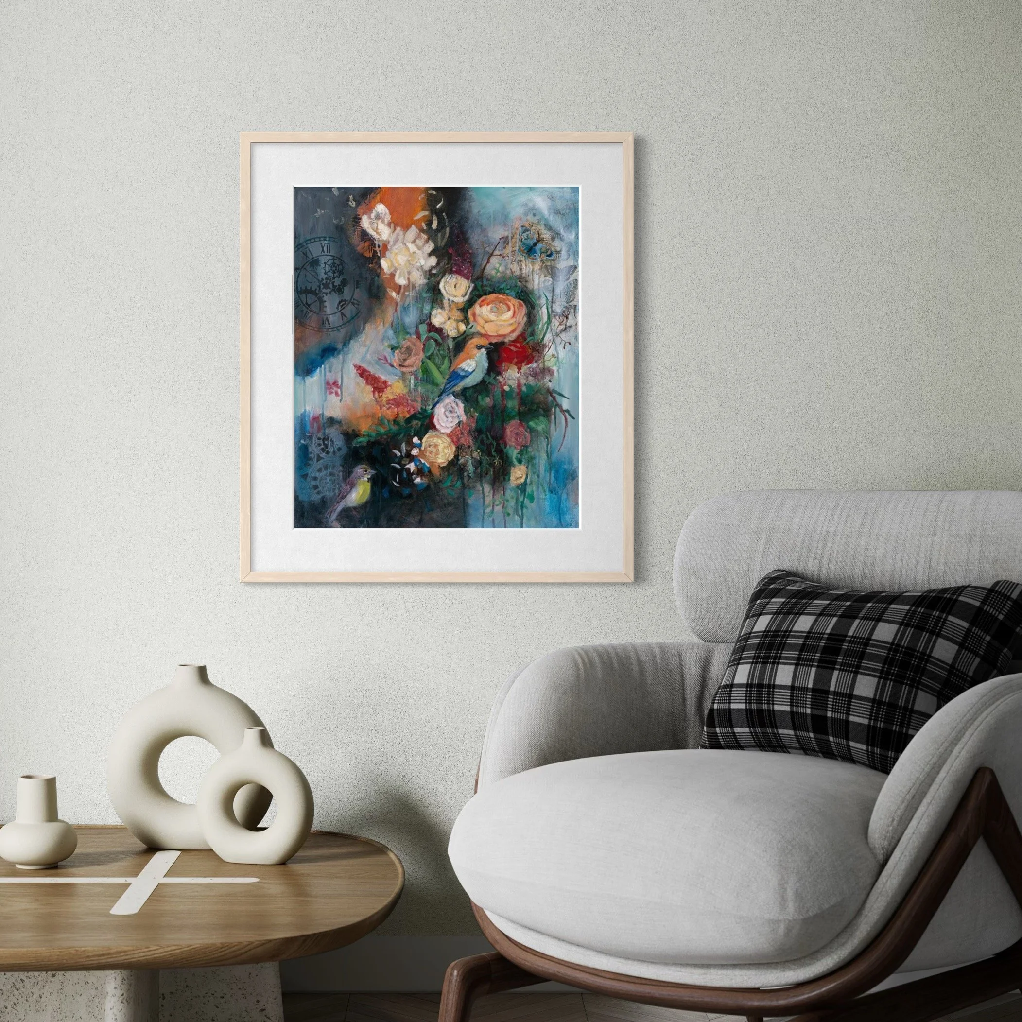 Empowering Mixed Media painting by Brisbane Artist Carissa George