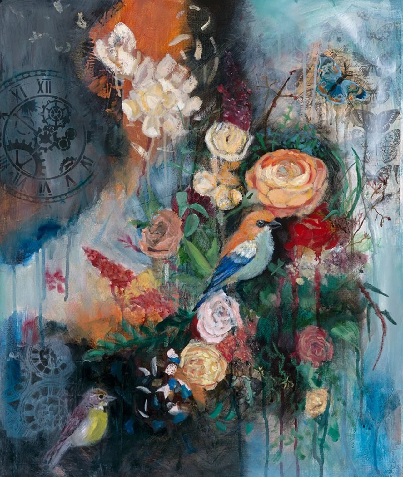 Empowering Mixed Media painting by Brisbane Artist Carissa George