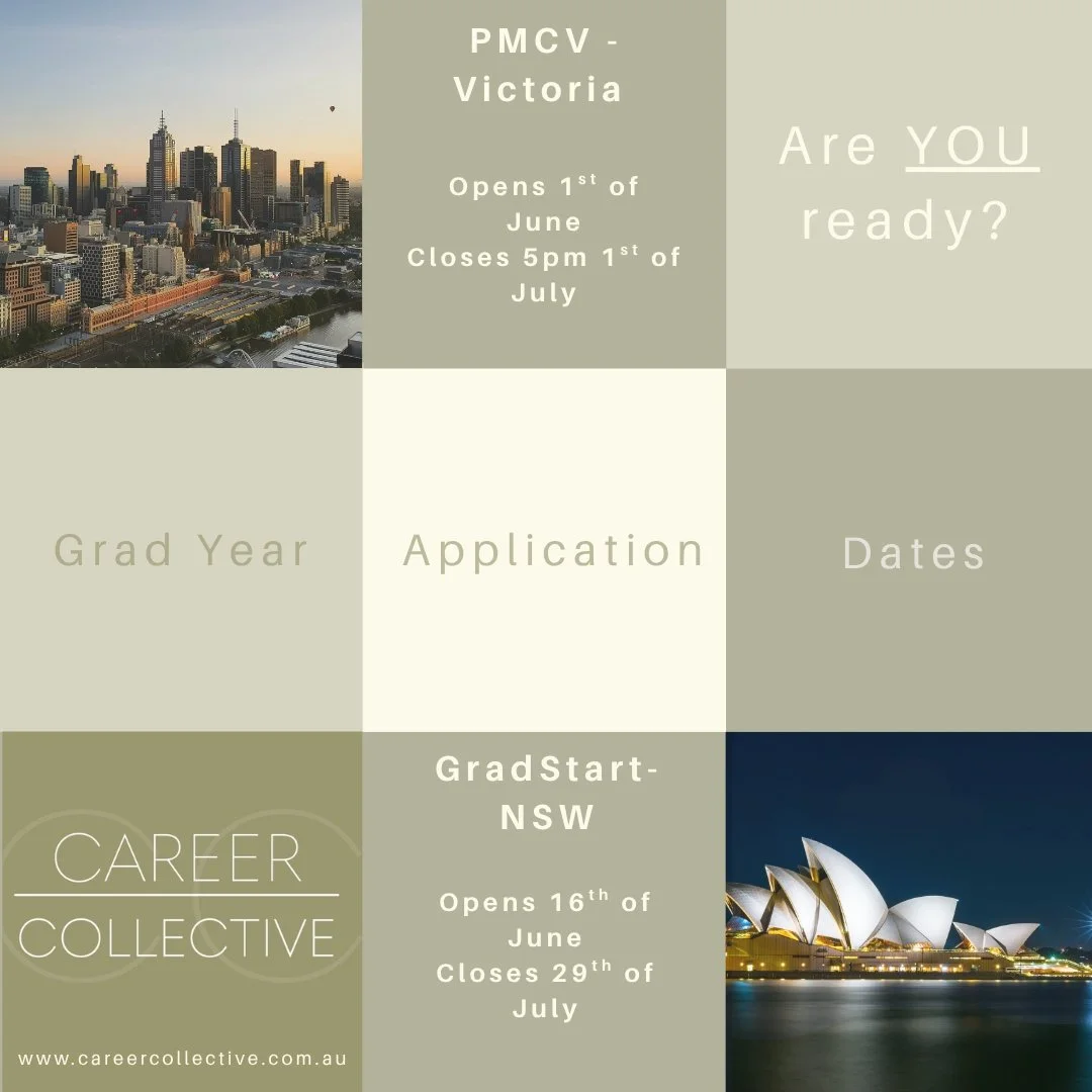 Attention Vic and NSW 2027 Grad applicants! Are YOU ready? 
Grad year application portals will be opening in June for programs right across Victoria and NSW. 2026 was super competitive, 2027 is shaping up to be the same! Get advice from those in the 