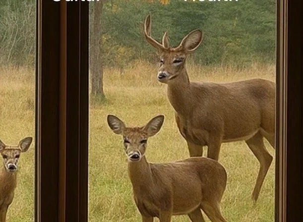 Candlelight terrace is a popular hangout for local deer but also Canadian deer I understand