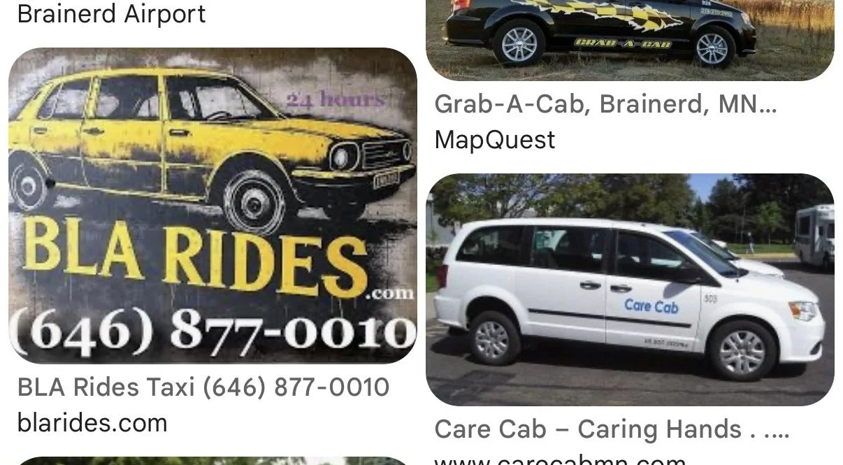 Blarides.com came up on a Brainerd taxi search already on the images page toward the top