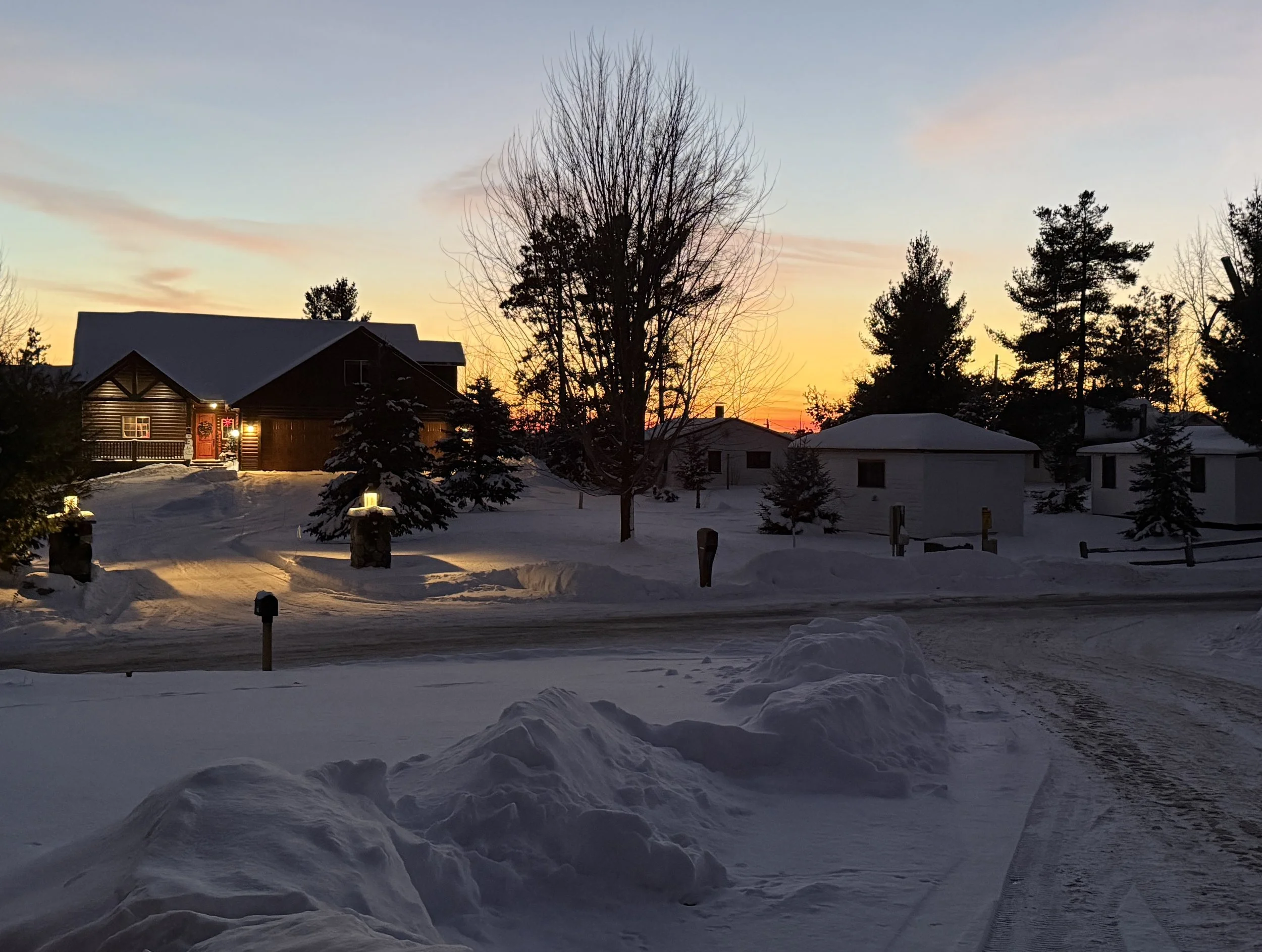 Sunset from BLA  Rides headquarters