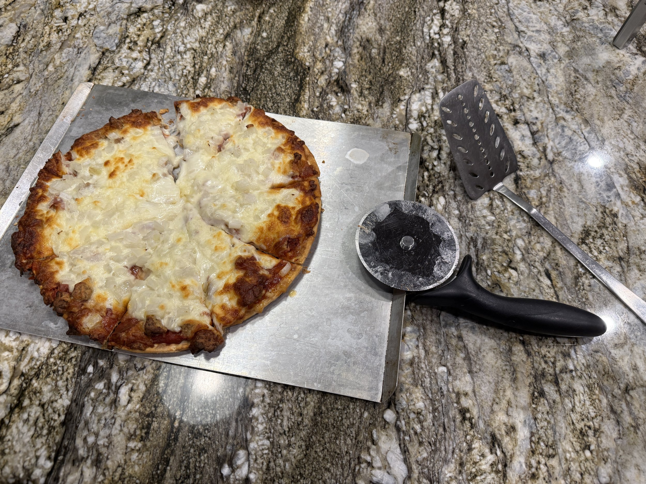 Lotzza Motzza served with extra mozzarella