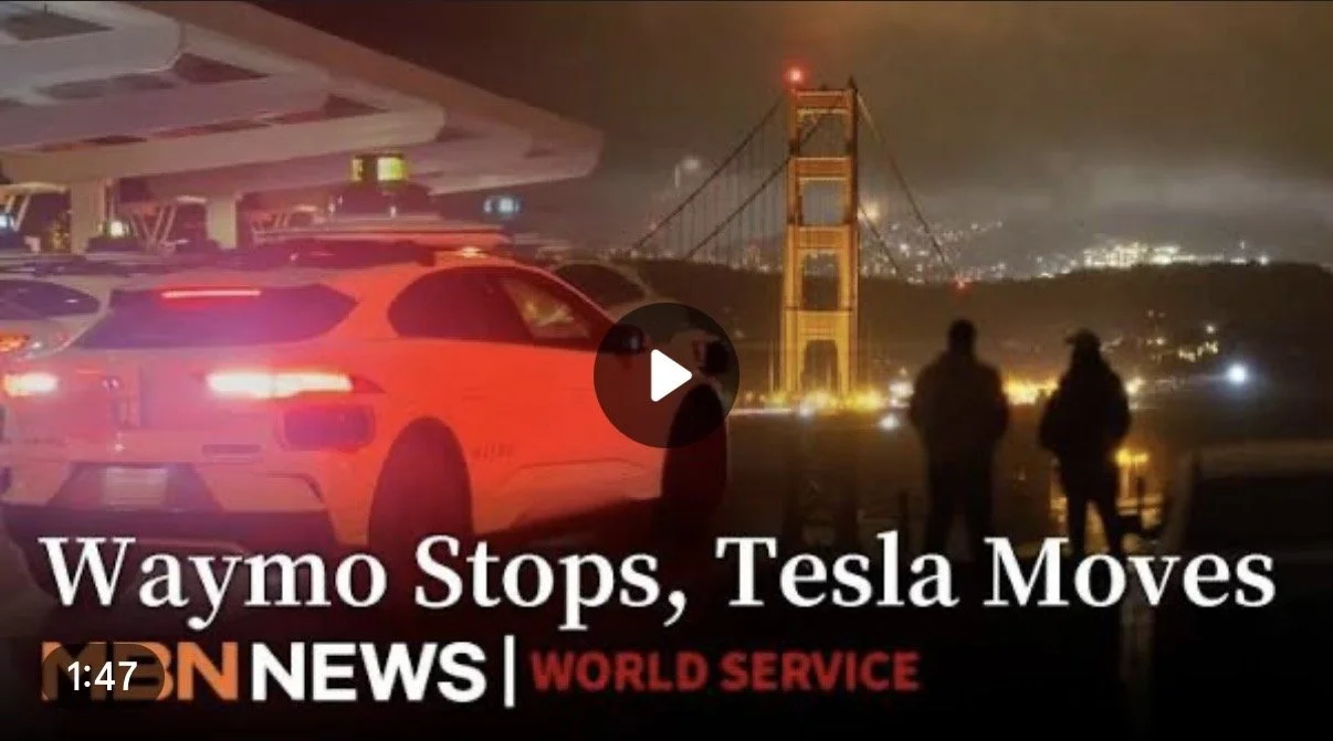 San Francisco Blackout Halts Driverless Taxis, Tesla Keeps Rolling