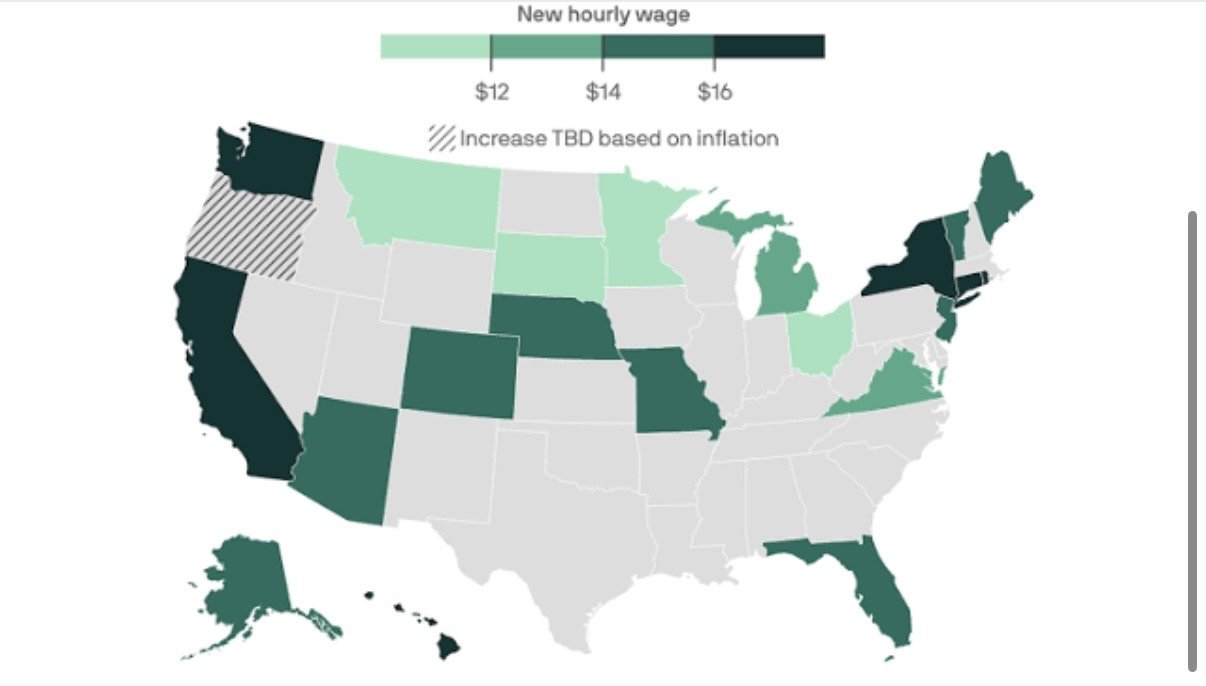 19 states to raise minimum wage in 2026, except Utah