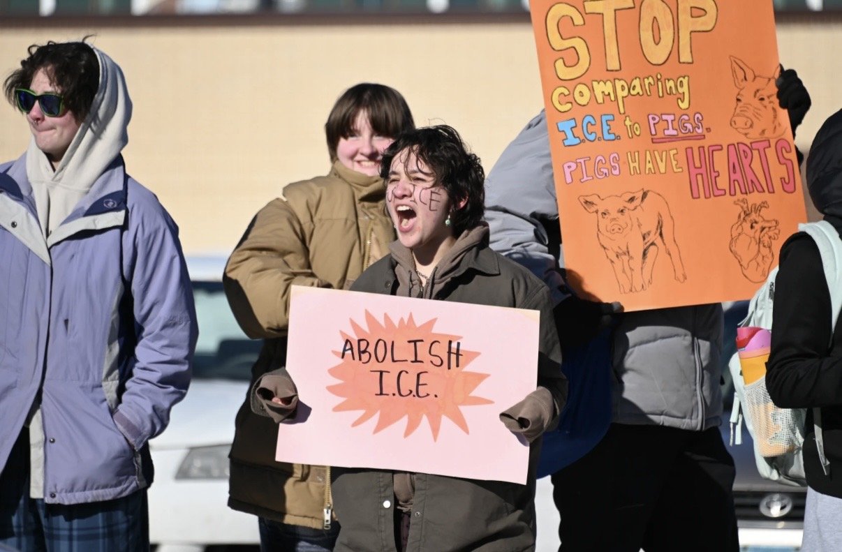 BHS students protest ICE activity