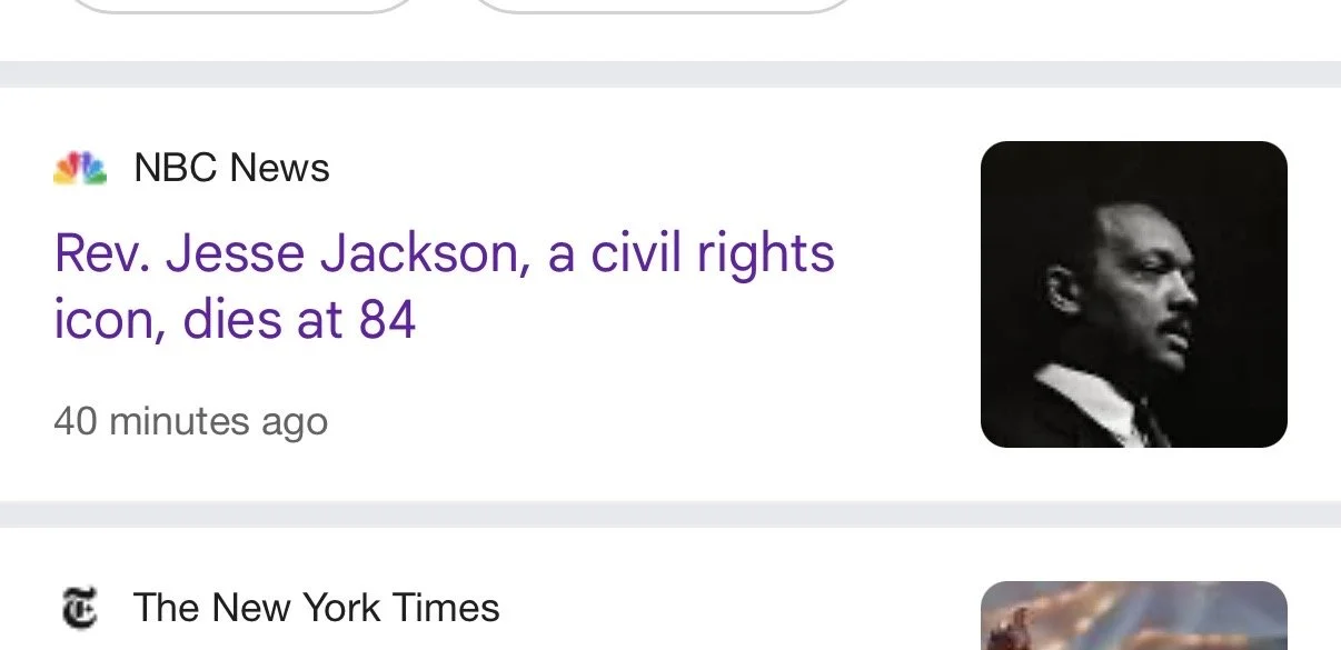 Rev. Jesse Jackson, a civil rights icon, dies at 84