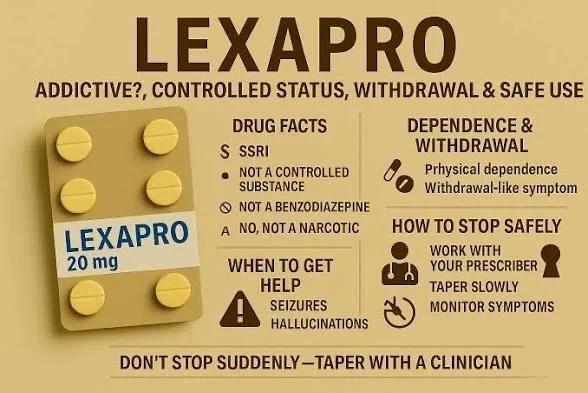 Beware this is ESCITALOPRAM and I took CITALOPRAM write down into the hood, Westside Chicago and boy did I get strung out on crack and heroin, but never stopped taking the pill
