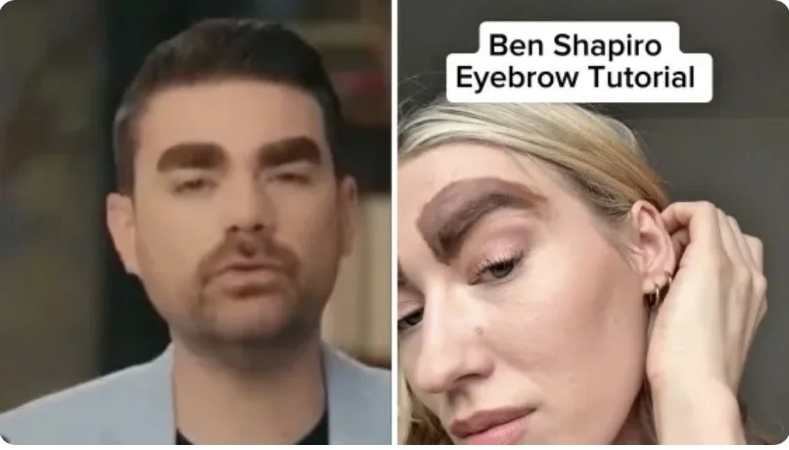 What’s going on with Ben Shapiro’s eyebrows?