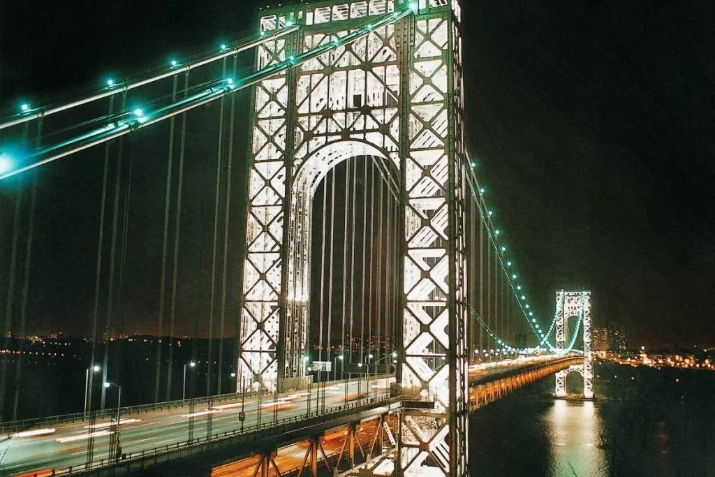 For the first time in 94 years, the George Washington Bridge towers will now light up nightly 🗽
