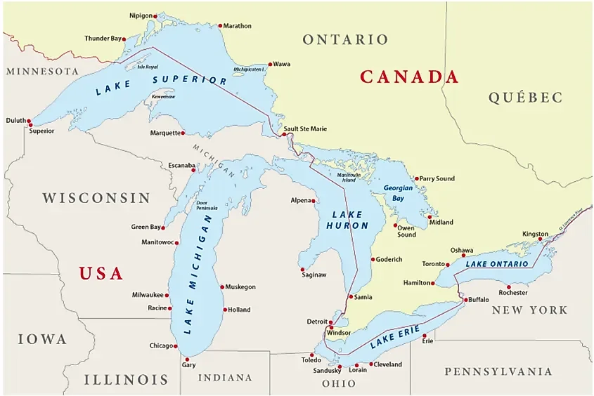 The Eight US States Located In The Great Lakes Region 💧