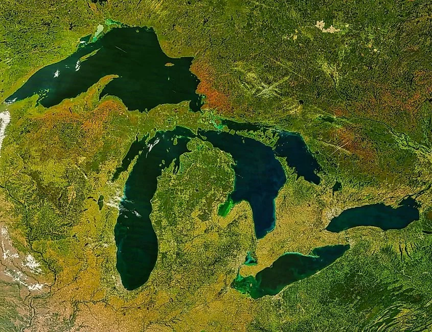 How The Great Lakes Compare To The World's Largest Lakes
