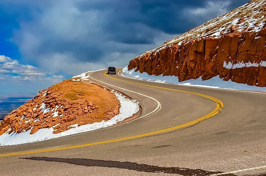 The American Mountains With Roads To The Summit