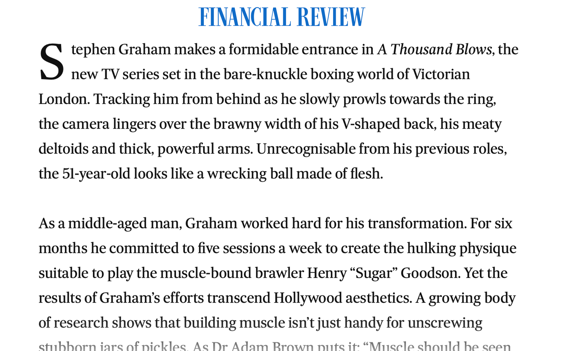 FINANCIAL REVIEW