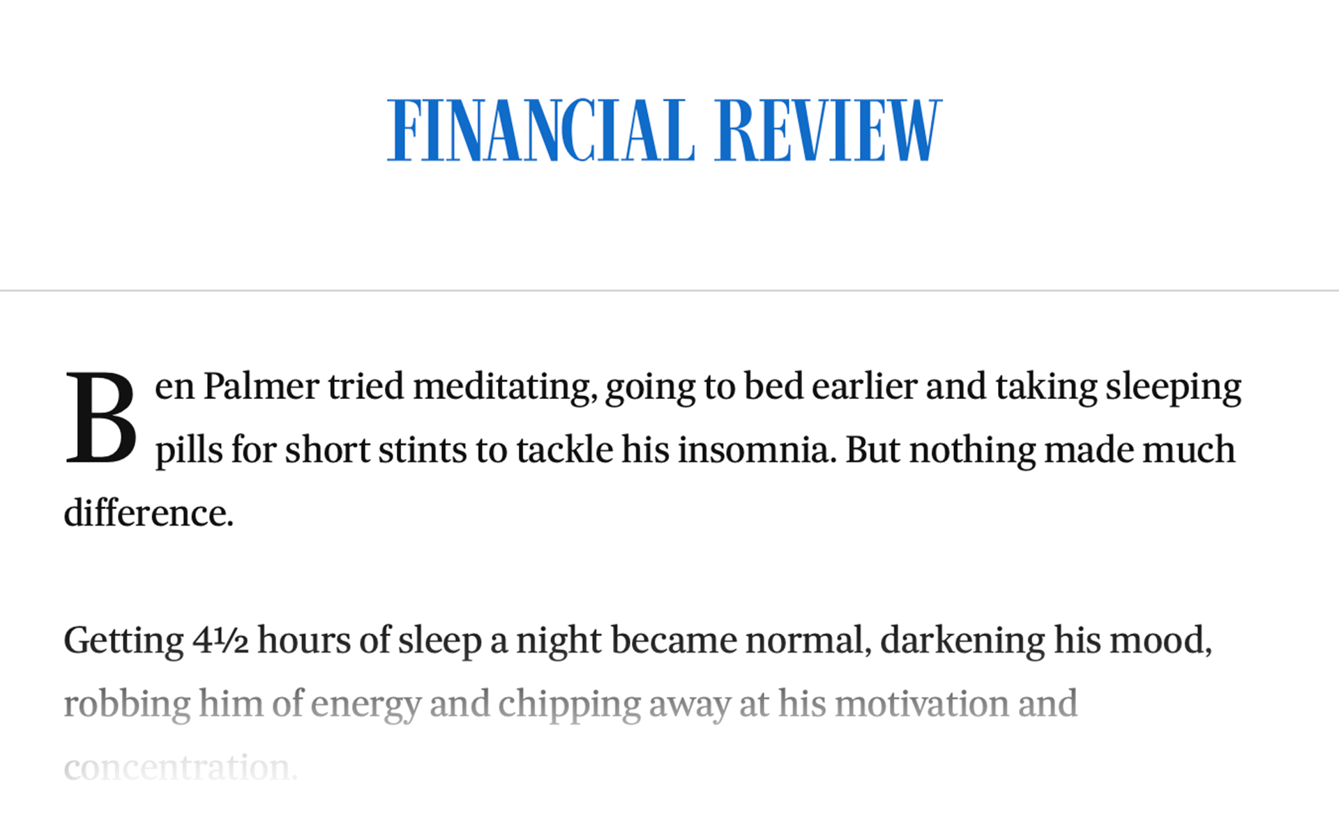 FINANCIAL REVIEW