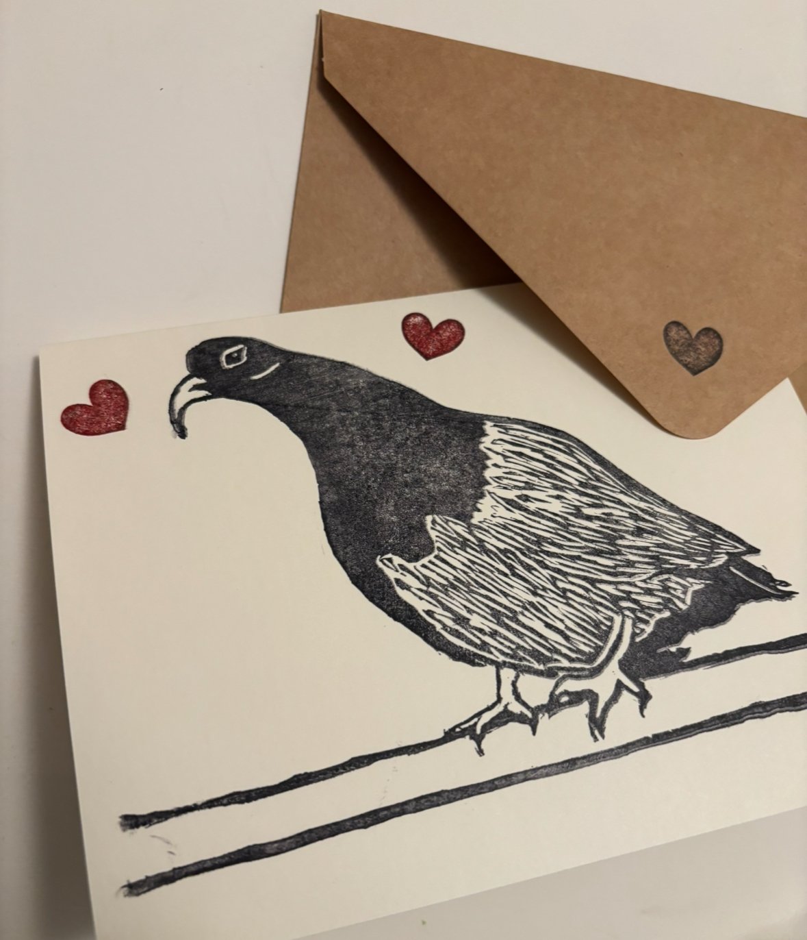 Heart Pigeon Card Set 5 pack