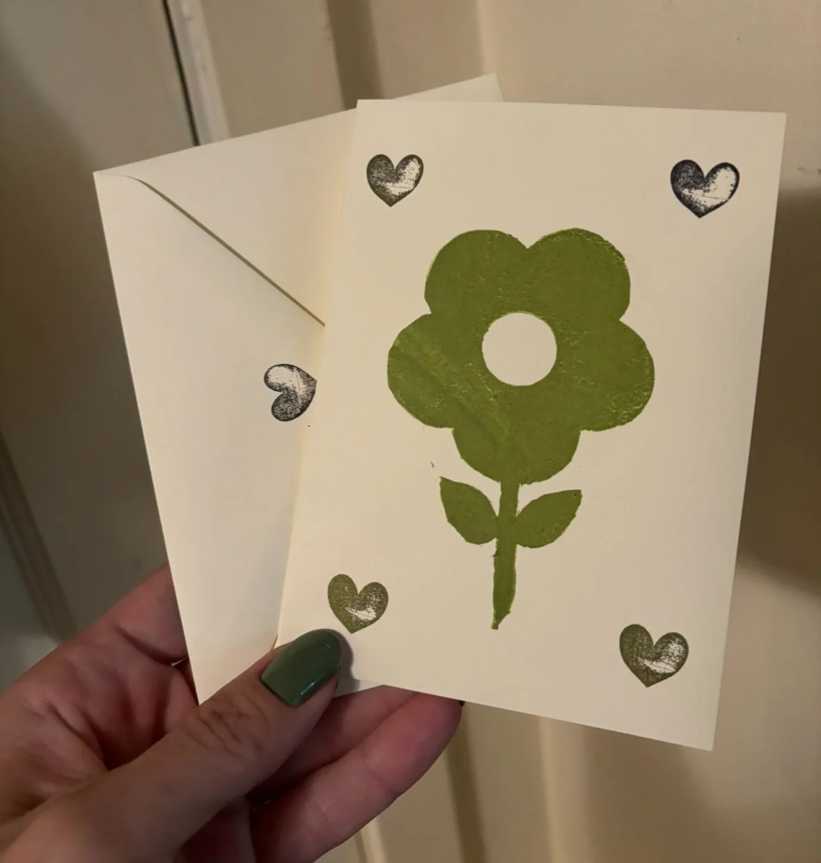 5 Pack of Daisy Heart Cards