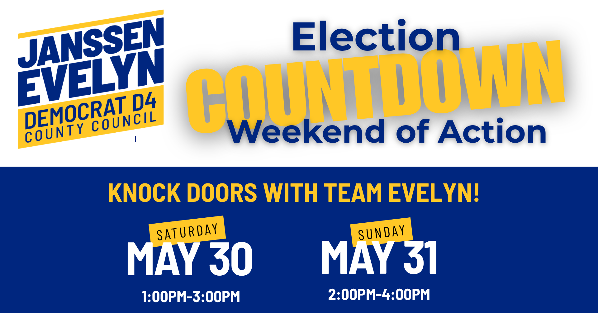 Election Countdown Weekend Of Action
