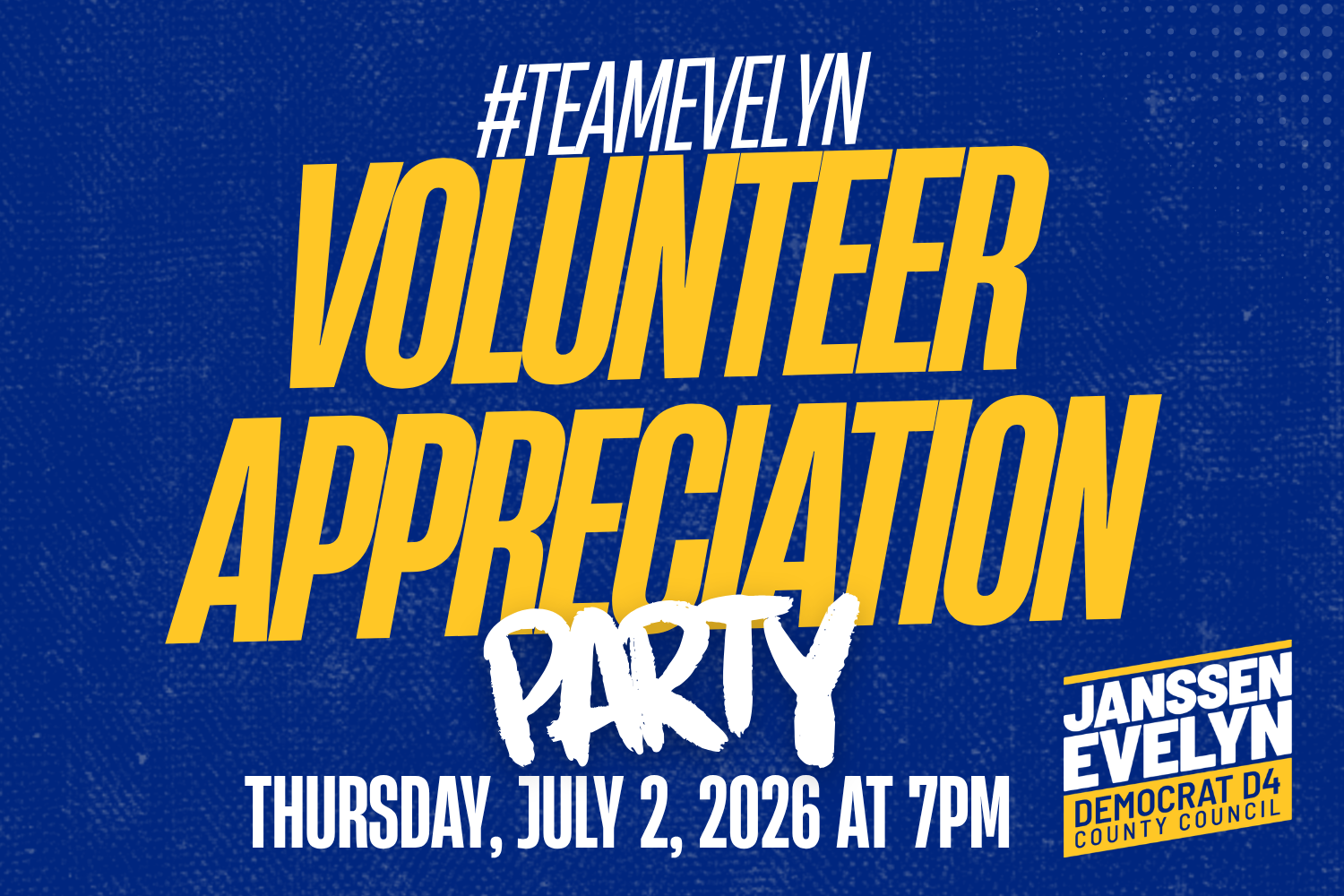 Volunteer Appreciation Party