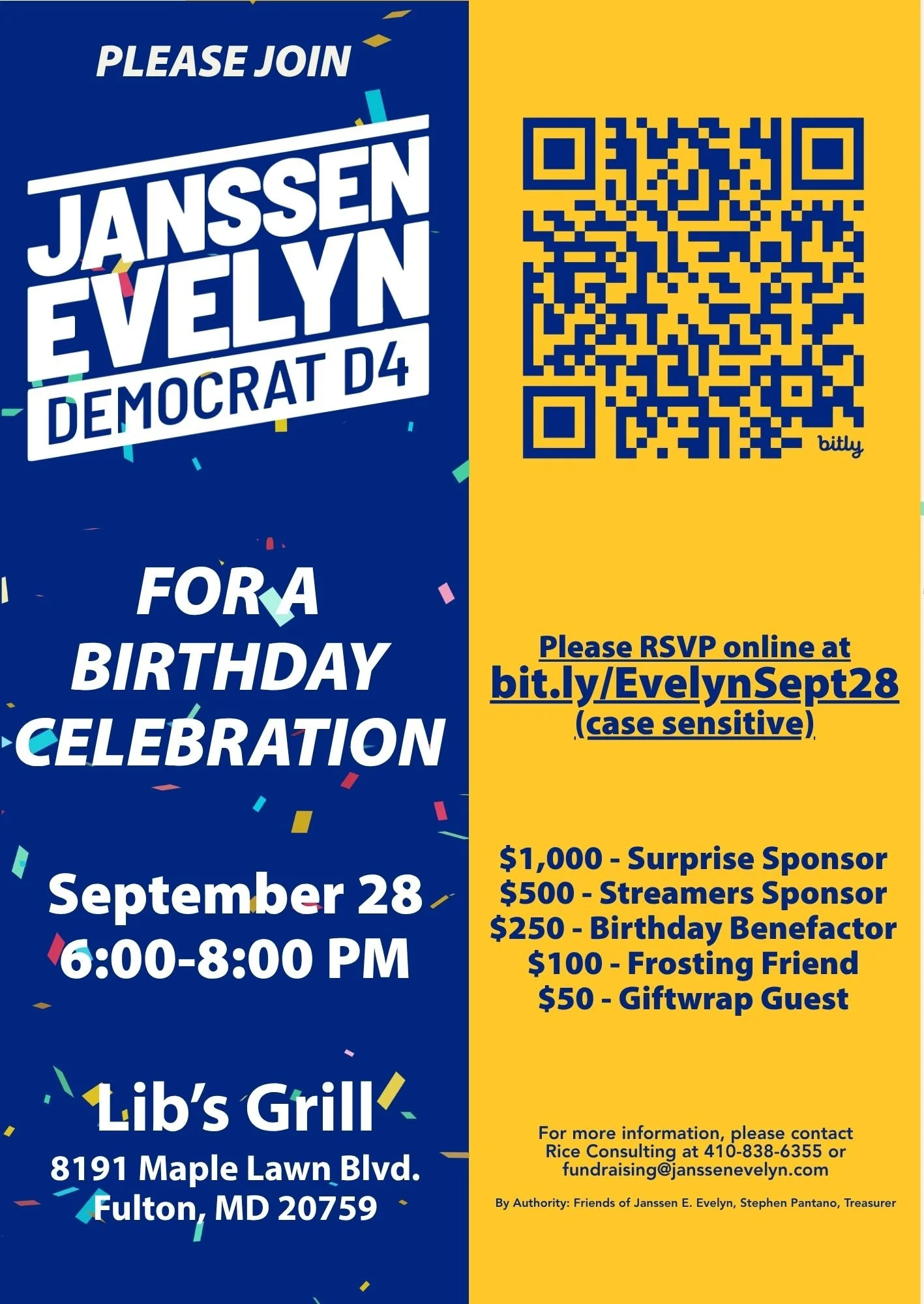 Janssen's Birthday Celebration