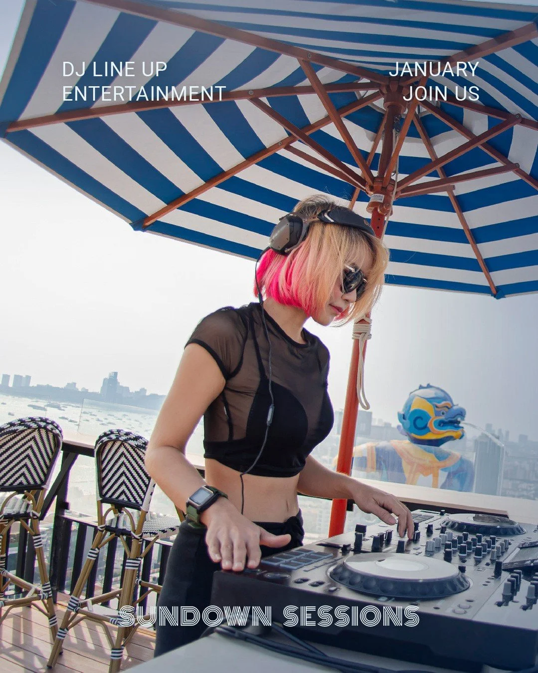 Make January more exciting at Skybar Summer Club.⁠
DJ line-ups every day keep the atmosphere lively, with pole dance performances every Friday to kick off the weekend in style.⁠
⁠
Book via LINE: @siamatsiampattaya or link in bio⁠
⁠
#SkybarSummerClub 