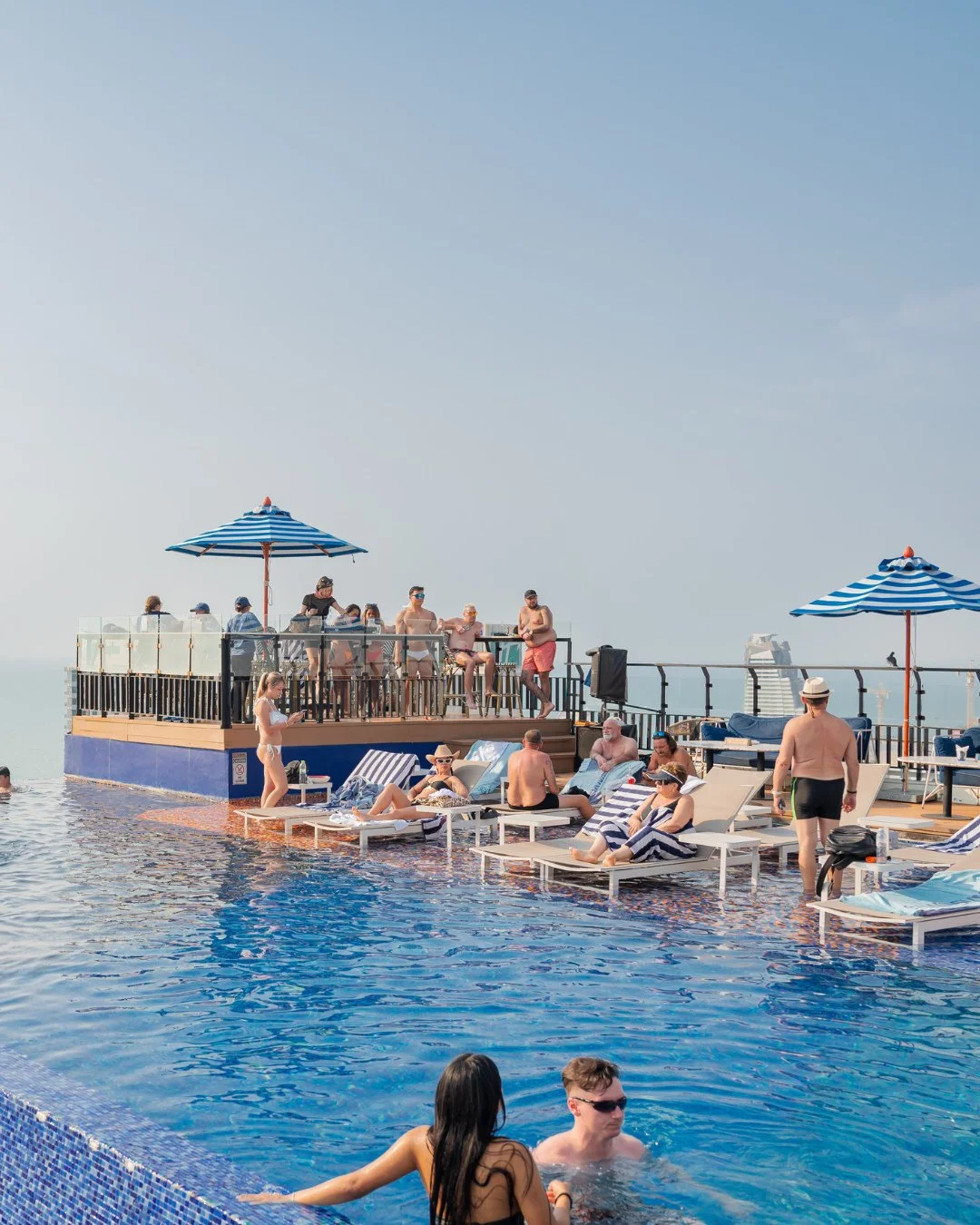 Suns out, squads out. Our collective vitamin D levels are sky high.⁠
⁠
⁠Booking via LINE: @siamatsiampattaya or link in bio⁠
⁠
#SkybarSummerClub #PattayaRooftopbar⁠