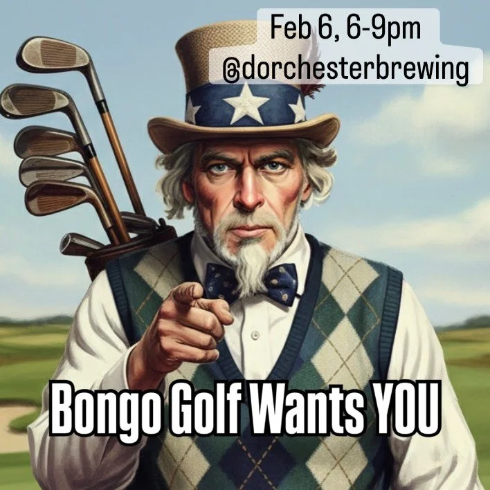 🥳 ⛳️ TOMORROW NIGHT: Closest-To-Pin Contest @dorchesterbrewing ! Merch and gift card prizes to winners. The sim will be up from 6-9pm, bring your best swings and stay for a couple of cold ones. We&rsquo;ll be playing TPC Scottsdale in honor of the @
