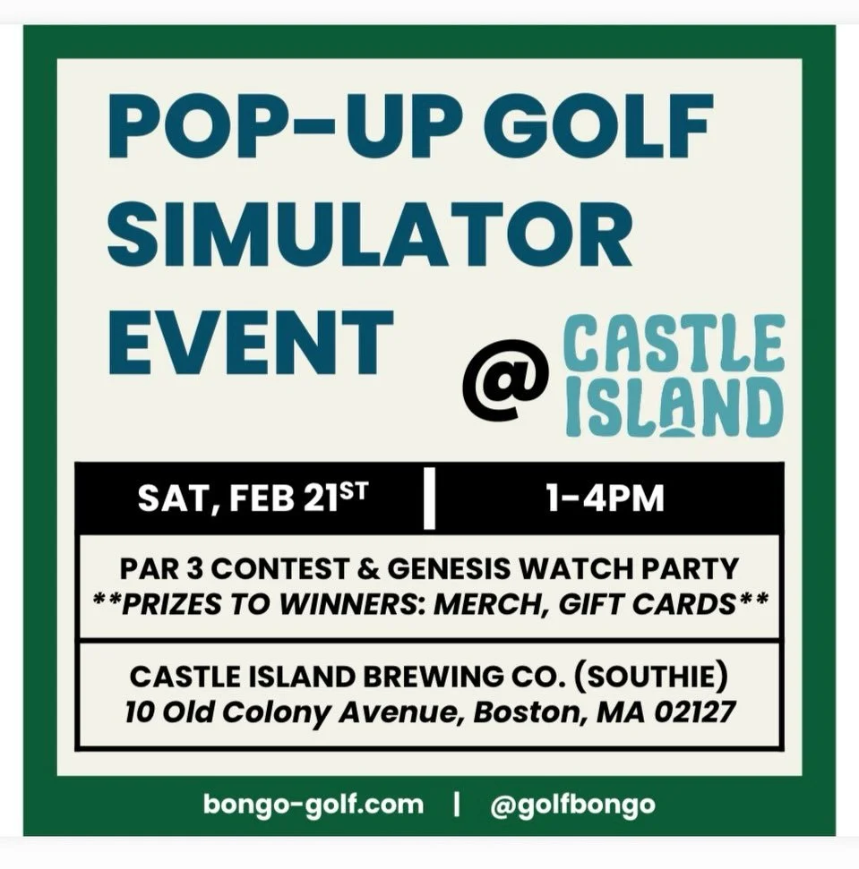 JOIN US next Saturday 1-4pm @castleislandbeer for a fun afternoon on the golf simulator! We&rsquo;ll be running a PAR 3 CONTEST + Genesis Invitational Watch Party! We&rsquo;ll be playing the same course as the pros (Riviera) and we have some fun wrin
