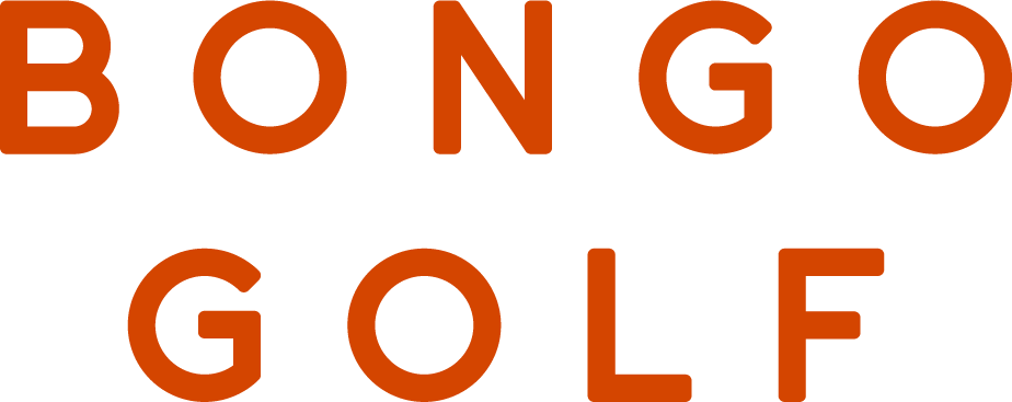 Bongo Golf text logo reading "BONGO GOLF" in bold orange and black letters.